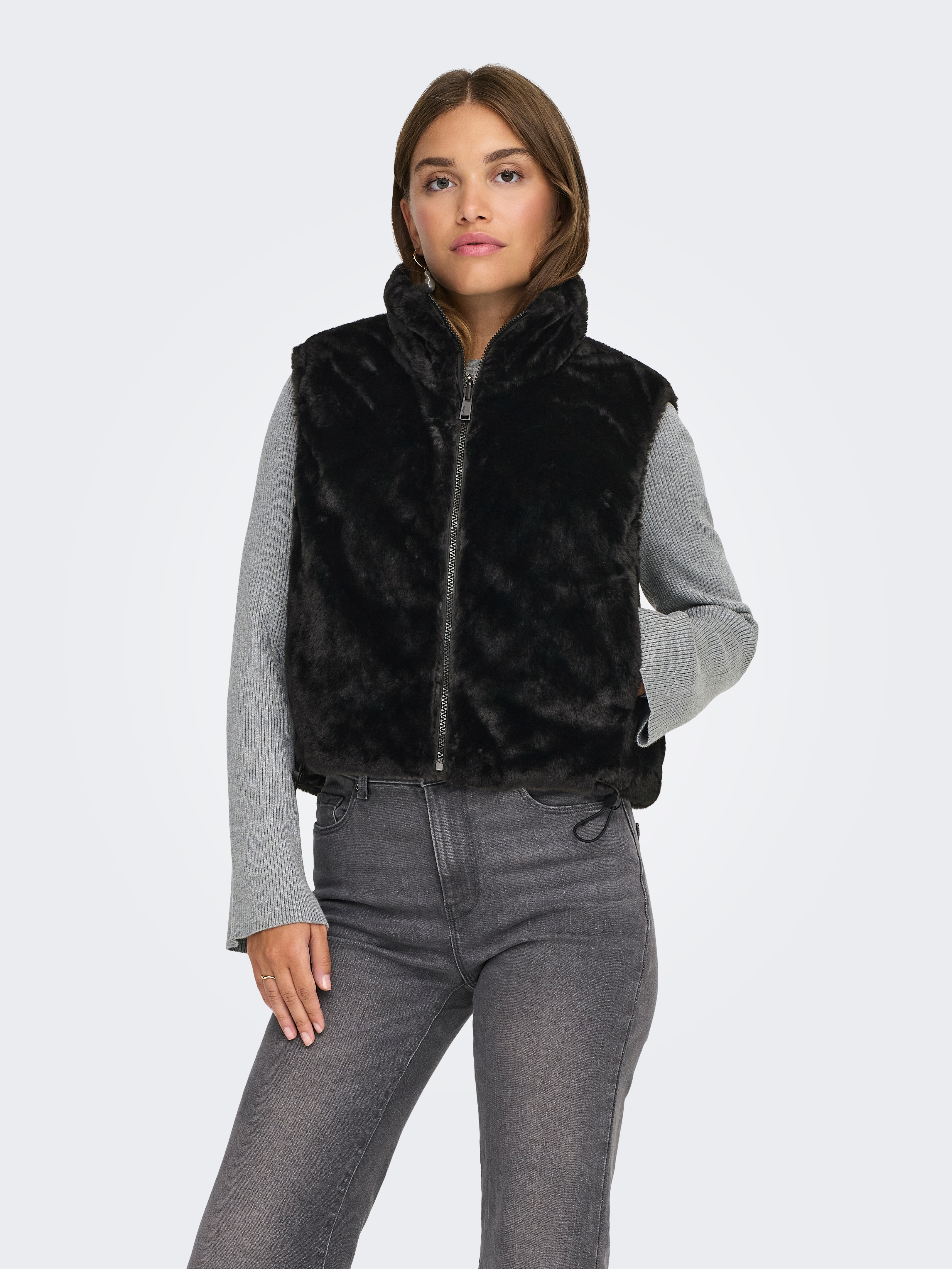 ONLY Plüschweste "ONLDANA FAUX FUR REV.WAISTCOAT OTW CC" Kunstfaser