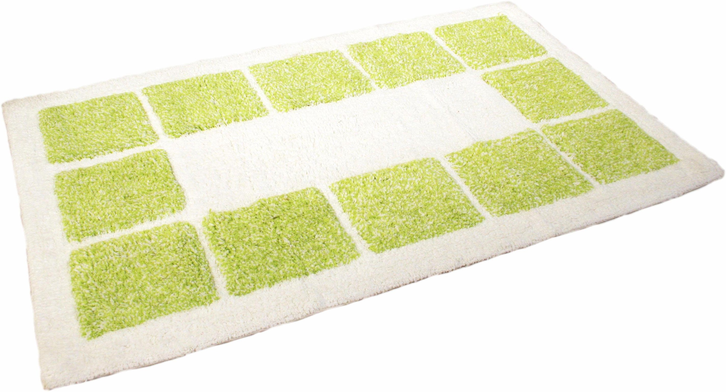 MESANA Badematte "Karo Melange" Höhe 15 mm rutschhemmend beschichtet fußbod günstig online kaufen