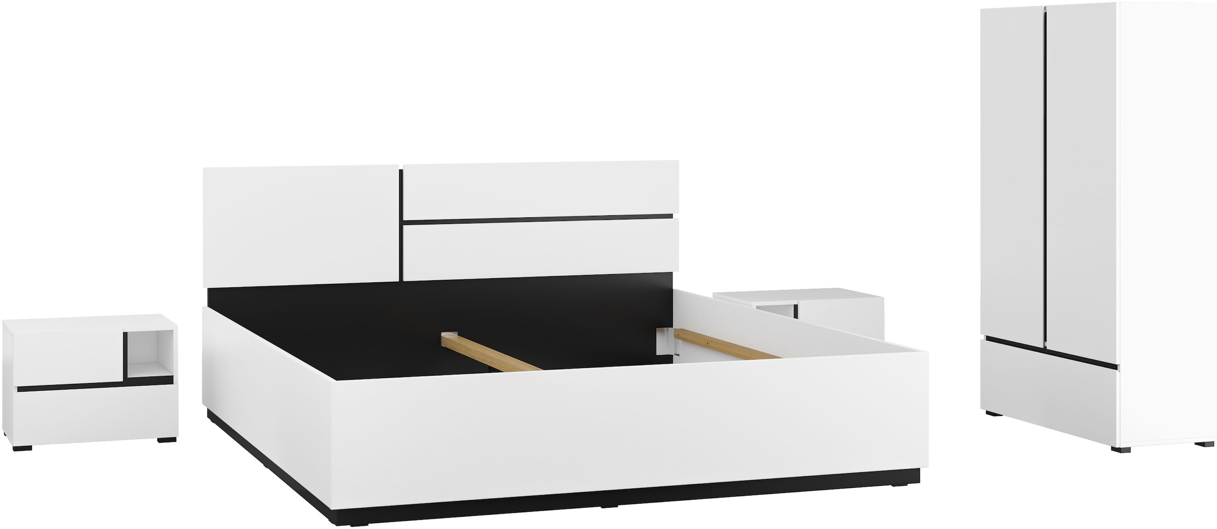 Home affaire Schlafzimmer-Set "Cross, moderne, grifflose Optik, FSC-zertifi günstig online kaufen