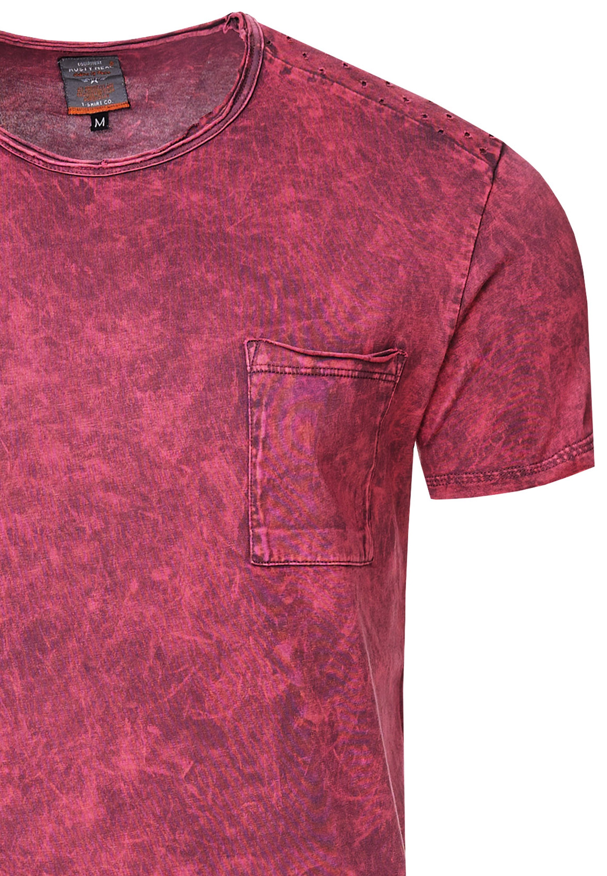 Rusty Neal T-Shirt, mit toller Musterung und Brusttasche