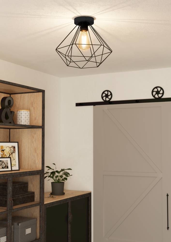 EGLO Deckenleuchte »TARBES« E27 1 Stk. Wohnzimmerlampe, Esszimmer, Flur, Drahtgeflecht, 1flammig, 32,5x27,5cm