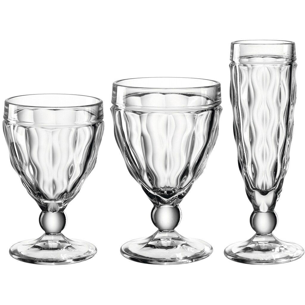 LEONARDO Gläser-Set »BRINDISI«, (Set, 12 tlg., 4 Sektgläser-4 Weißweingläser-4 Rotweingläser), 12-teilig