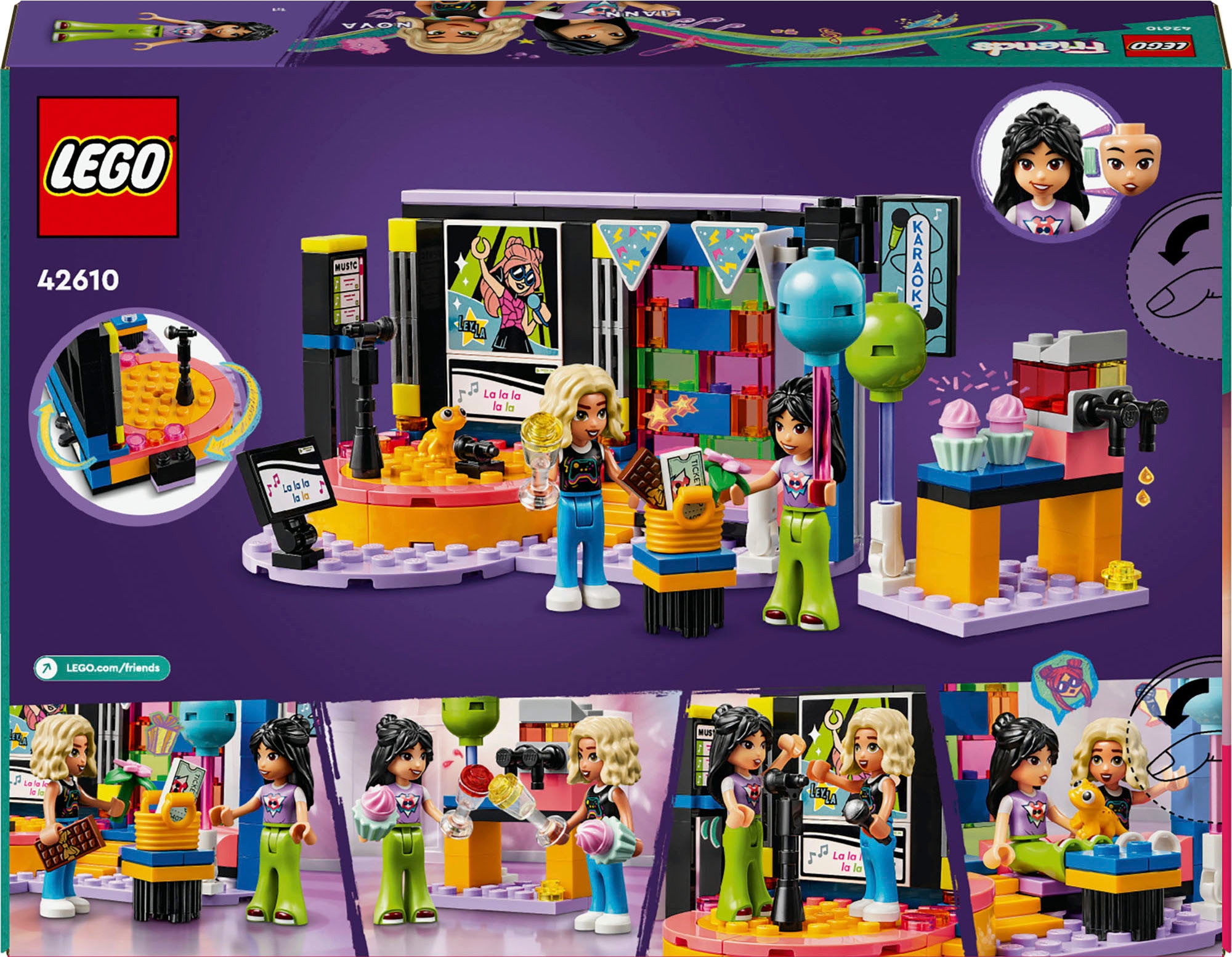 LEGO® Konstruktionsspielsteine »Karaoke-Party (42610), LEGO Friends«, (196 St.), Made in Europe