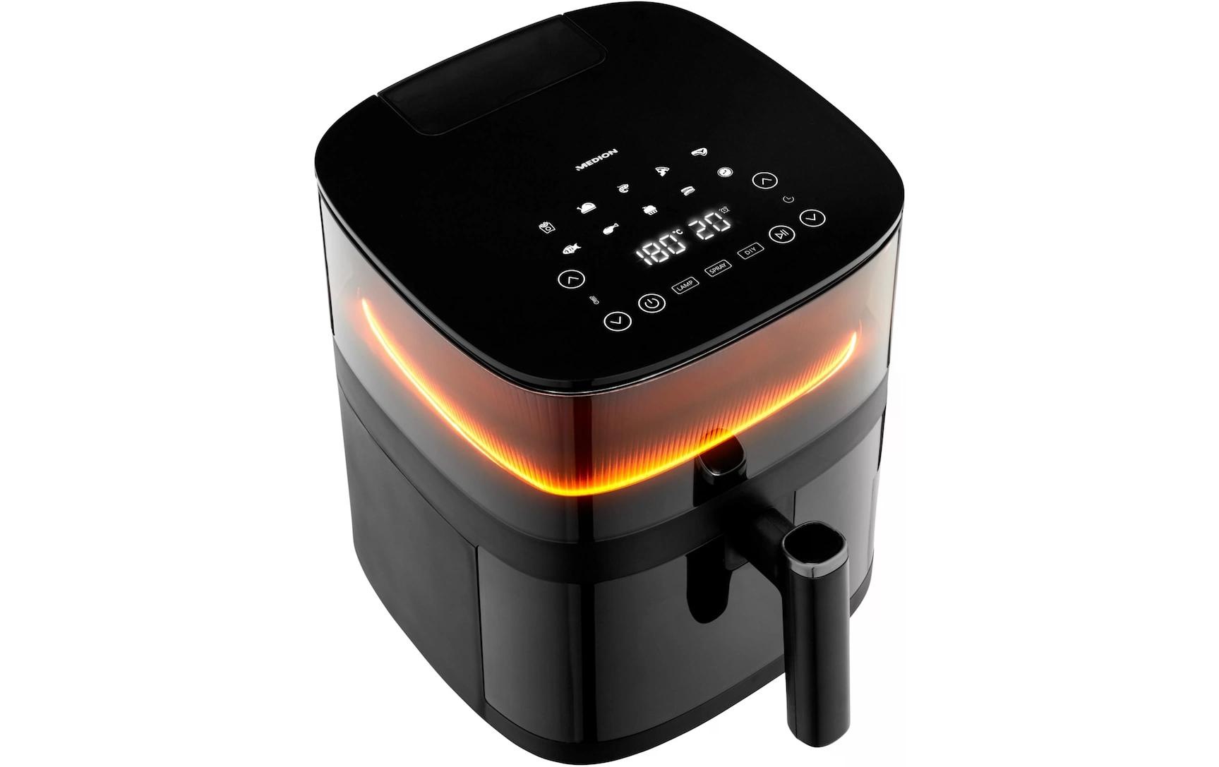 Medion® Heißluftfritteuse »MD 11780 5 l, Schwarz« 1500 W