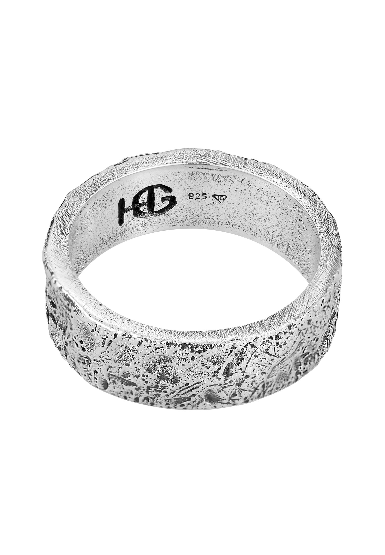 HAZE & GLORY Silberring »Ring Bandring Kreuz 925 Silber«