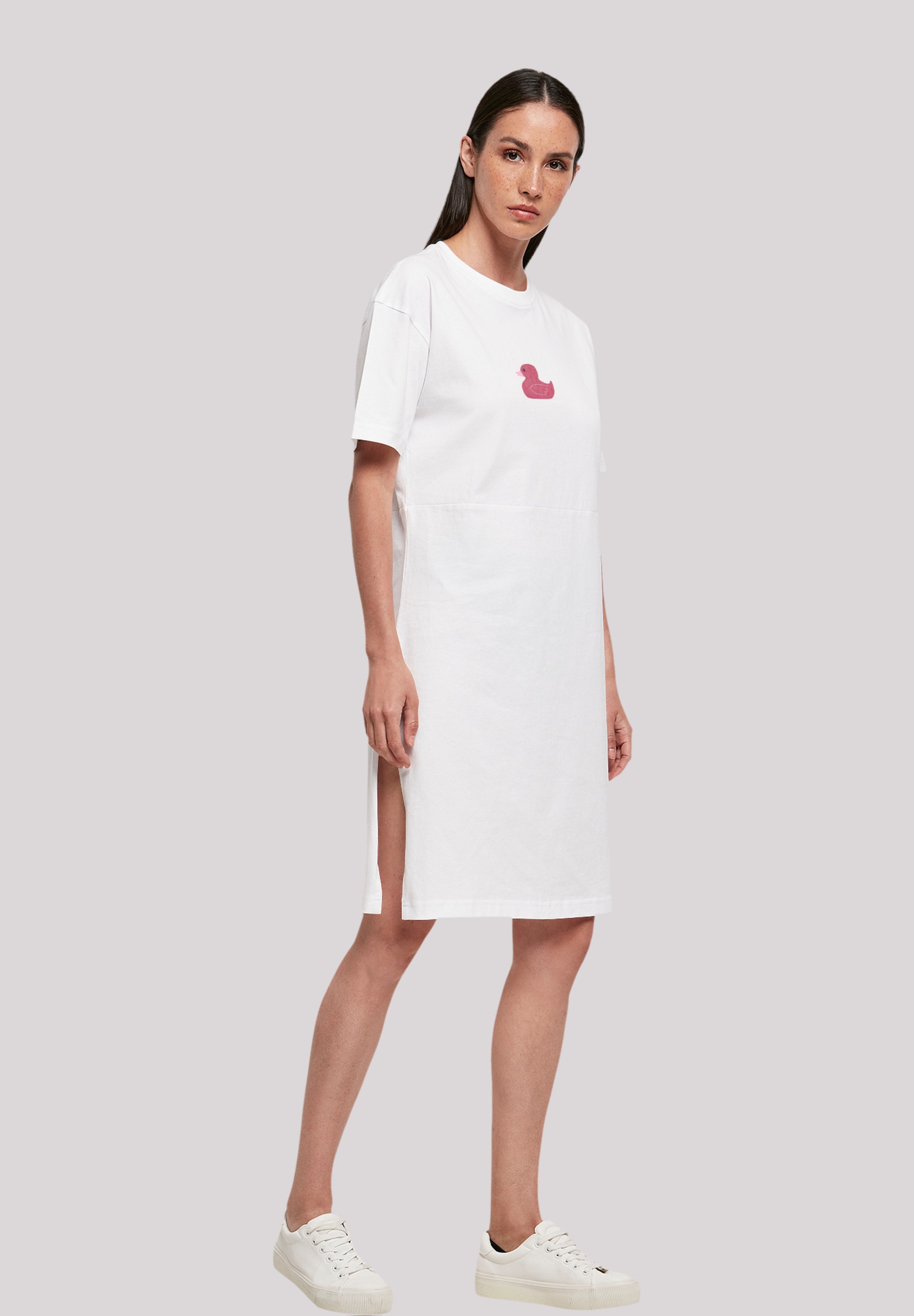 F4NT4STIC Shirtkleid »Ente Magenta«, Print