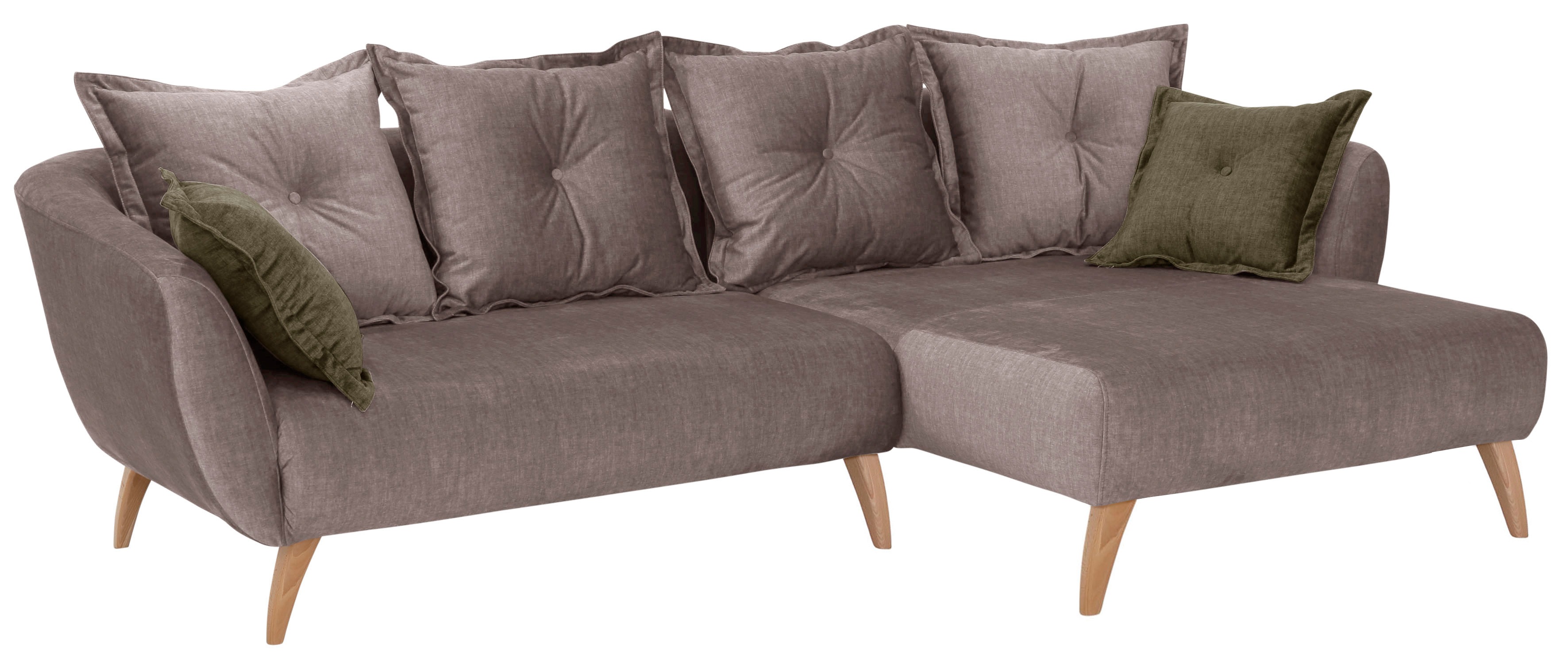 Thumbnail - Home affaire Ecksofa "Baggio formschöne Polsterecke, bequem, Breite 277cm, L-Form" Zierkissen inklusive