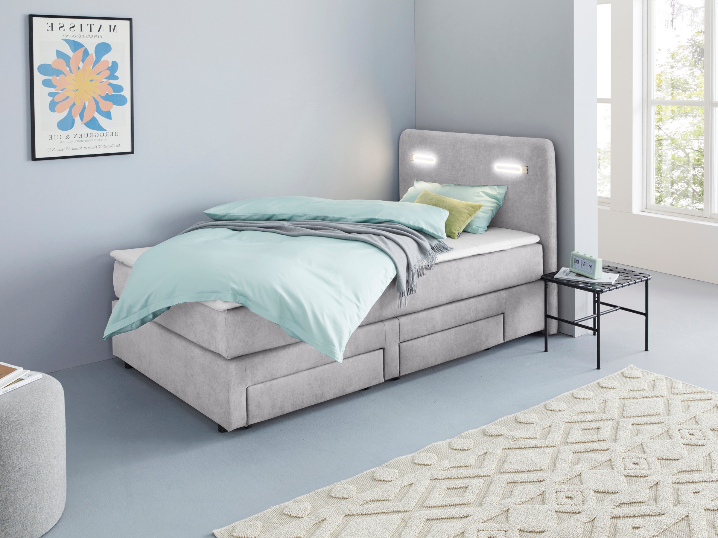 Home affaire "Luan" Schubkästen, LED-Beleuchtung und Topper, in Breite 120 günstig online kaufen