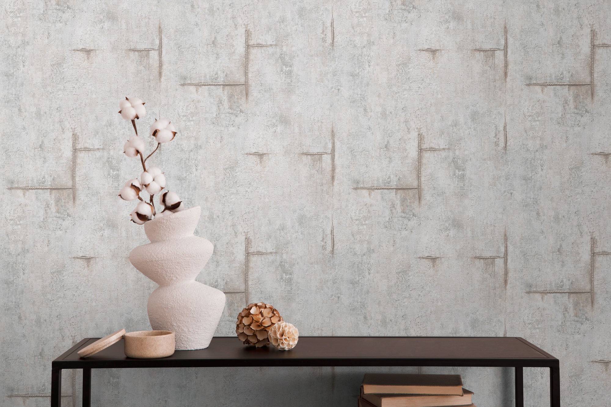 CosmoLiving by Cosmopolitan Vliestapete "Graphite Groove-Edge Betonoptiktapete" matt strukturiert Betonoptik mit modernem Industrial-Charme