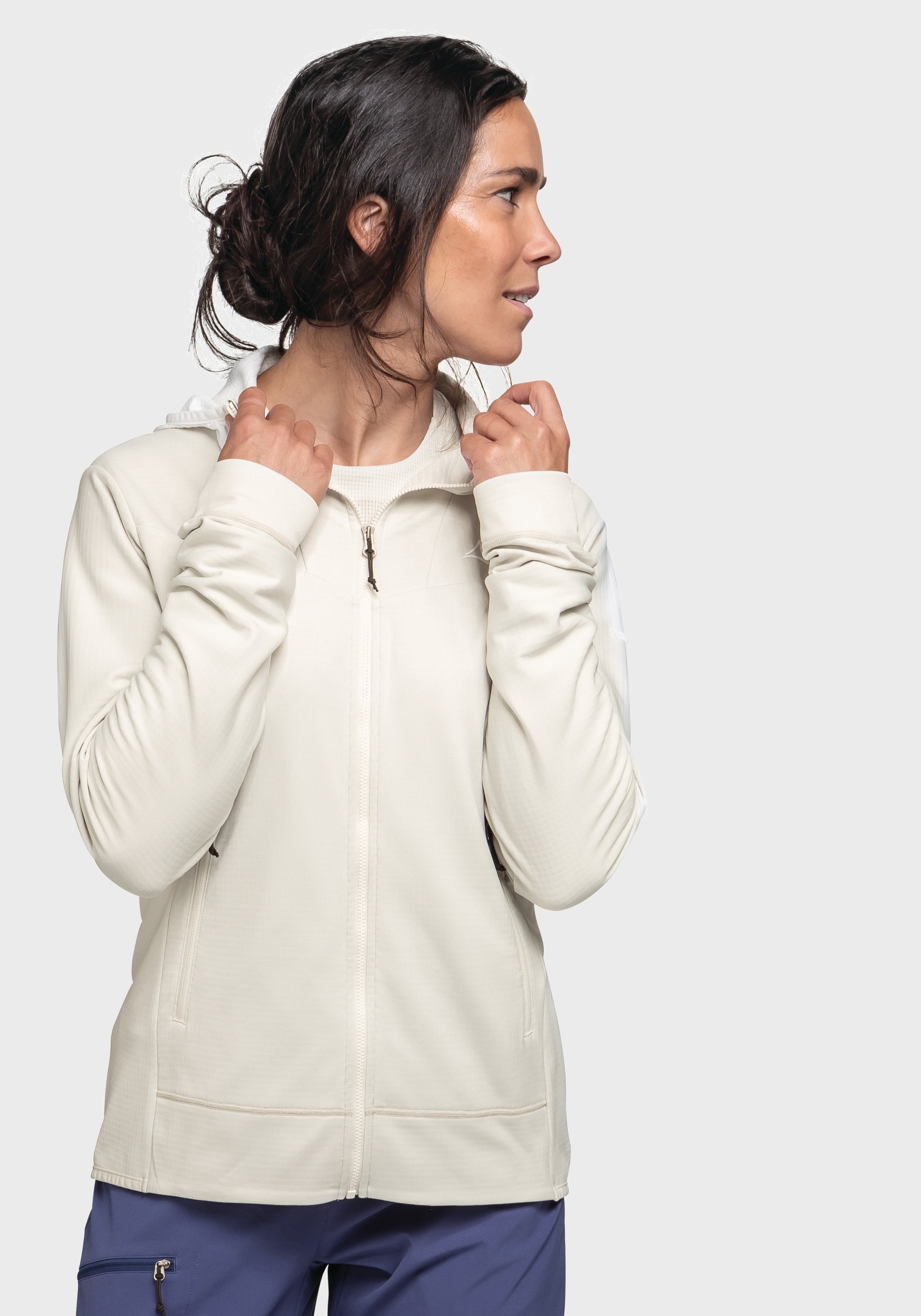 Schöffel Fleecejacke »Mountain Fleece Hoody Style Blaueis WMS«, mit Kapuze