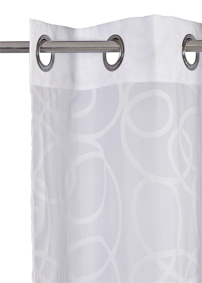 my home Gardine »Tanaro«, (2 St.), 2-er Set, mit Schlingen-Motiv bedruckt, Polyester