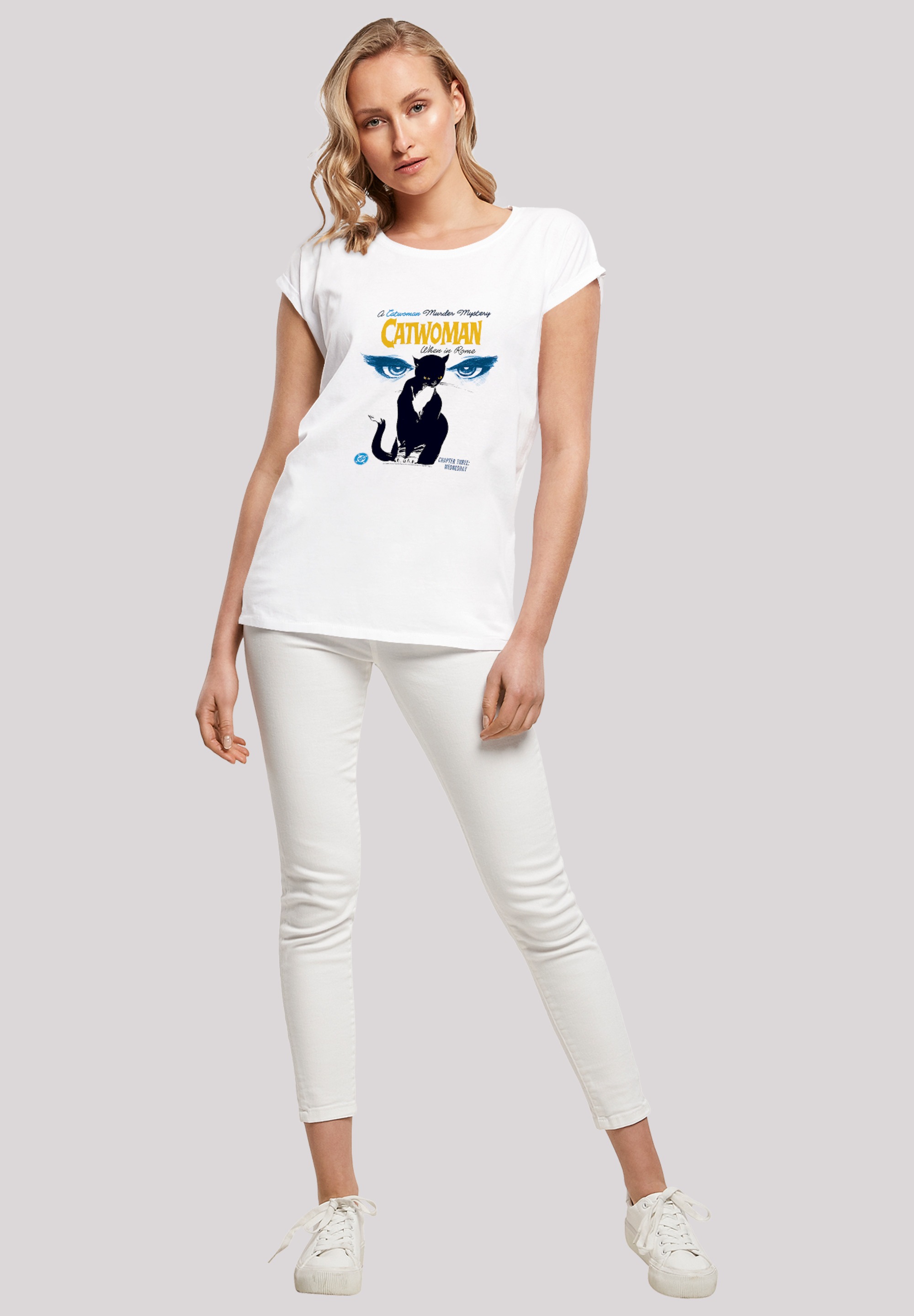 F4NT4STIC T-Shirt »DC Comics Batman Catwoman When In Rome«, Damen,Premium Merch,Regular-Fit,Kurze Ärmel,Bedruckt