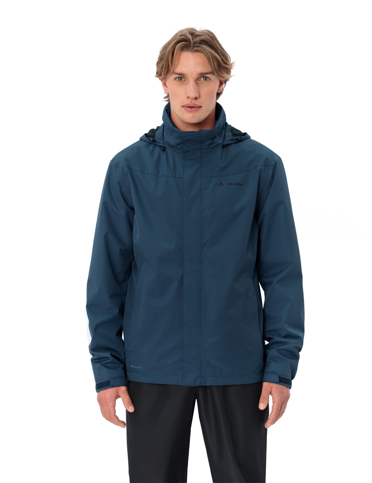 VAUDE Fahrradjacke "Mens Escape Bike Light Jacket" mit Kapuze mit leichtem Material, mit Reißverschlusstaschen