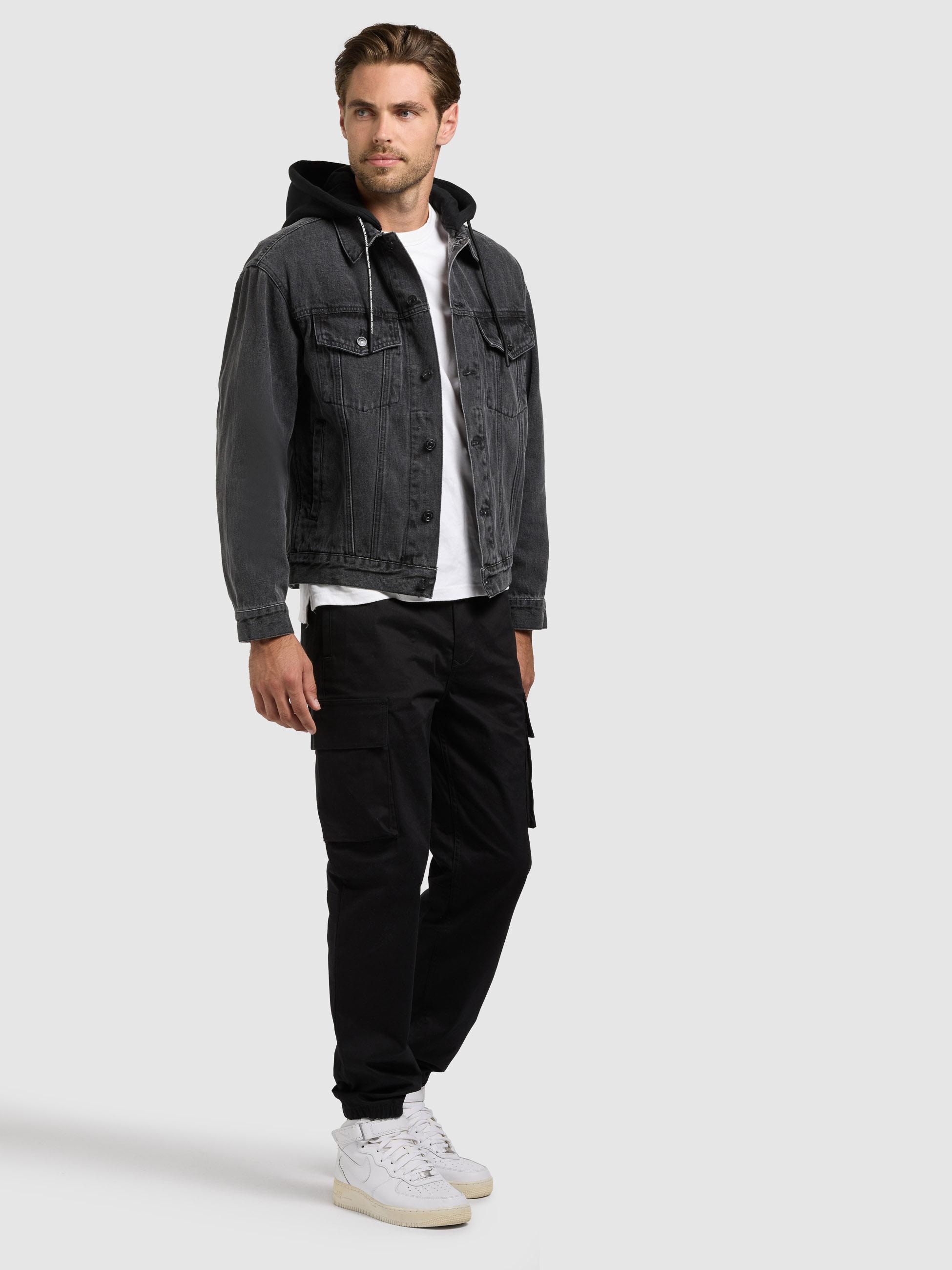 khujo Jeansjacke »Jokin« mit Kapuze Herren Denim-Jacke mit Sweat-Kapuze