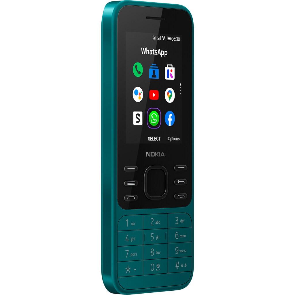 Nokia Handy »6300 4G Leo«, cyan, 6 cm/2,4 Zoll, 4 GB Speicherplatz