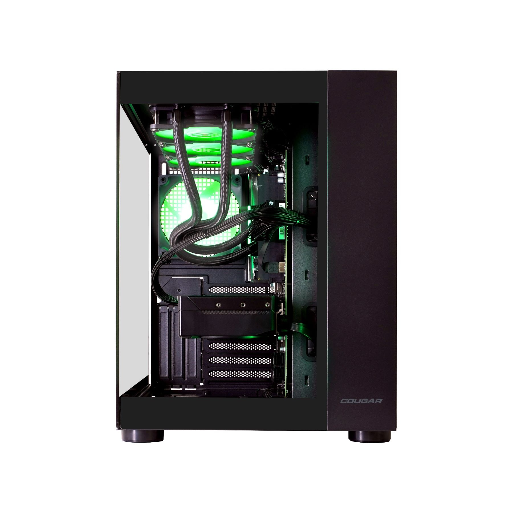 Cougar Gaming-PC-Komplettsystem »FV150 BK SET2659«, (+ 16“ AOC 16T3EA Monitor), Windows 11, DDR5 RAM + 32" AOC CQ32G4VE Curved Gaming-Monitor