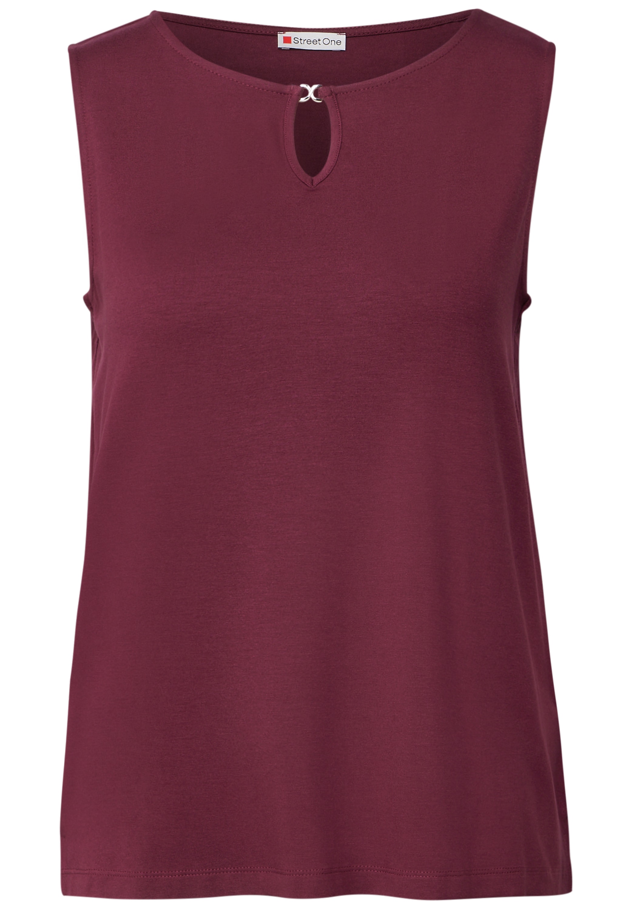 STREET ONE Shirttop, mit Materialmix
