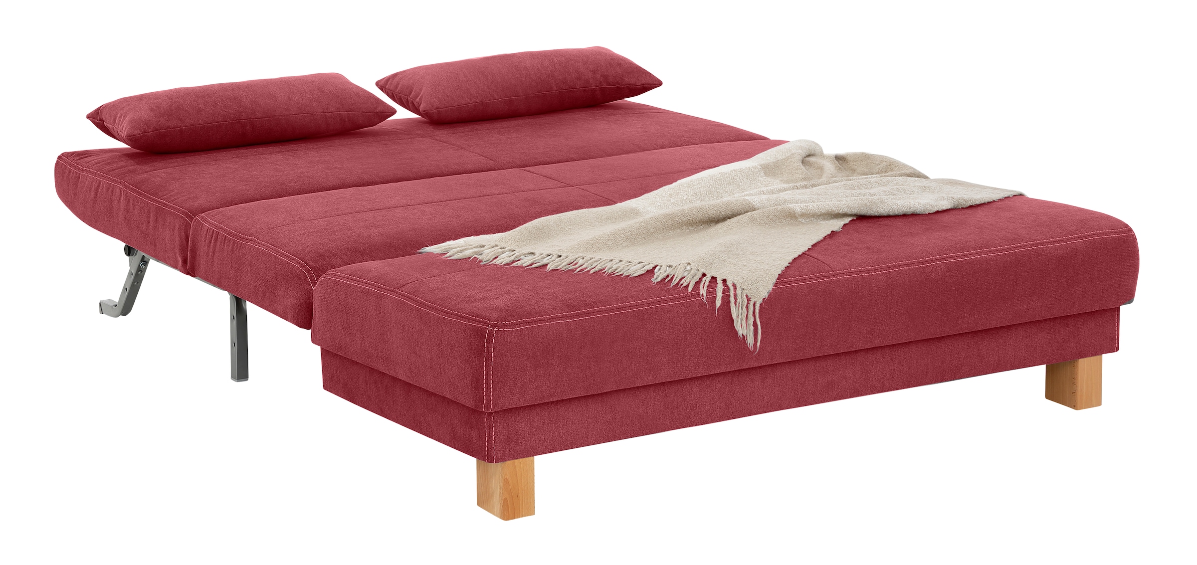 Home affaire Schlafsofa »Gina«, vom Sofa zum Bett mit einem Handgriff, in 4 Breiten, Nierenkissen