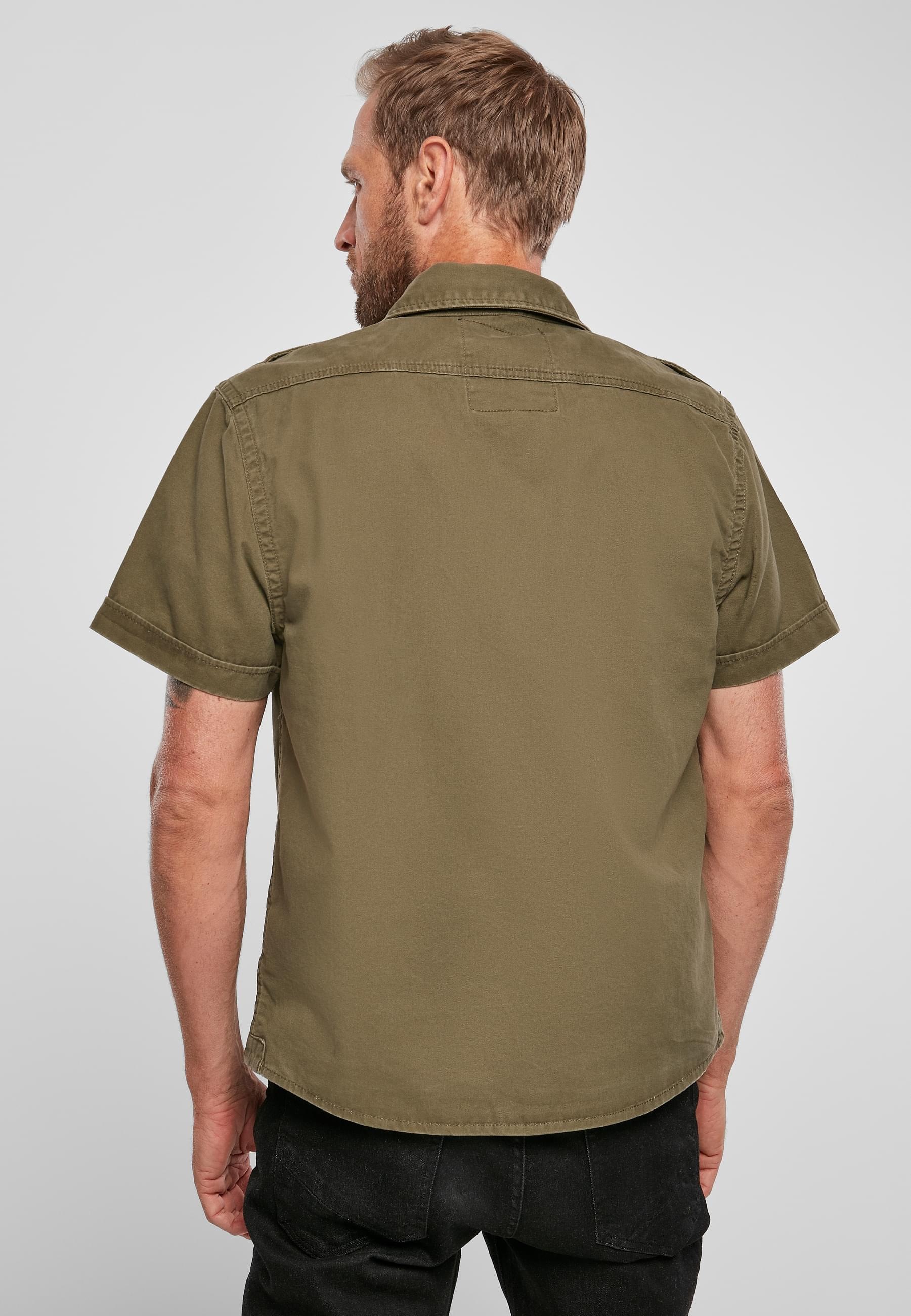 Brandit Langarmhemd »Brandit Herren Vintage Shirt shortsleeve«, (1 tlg.)