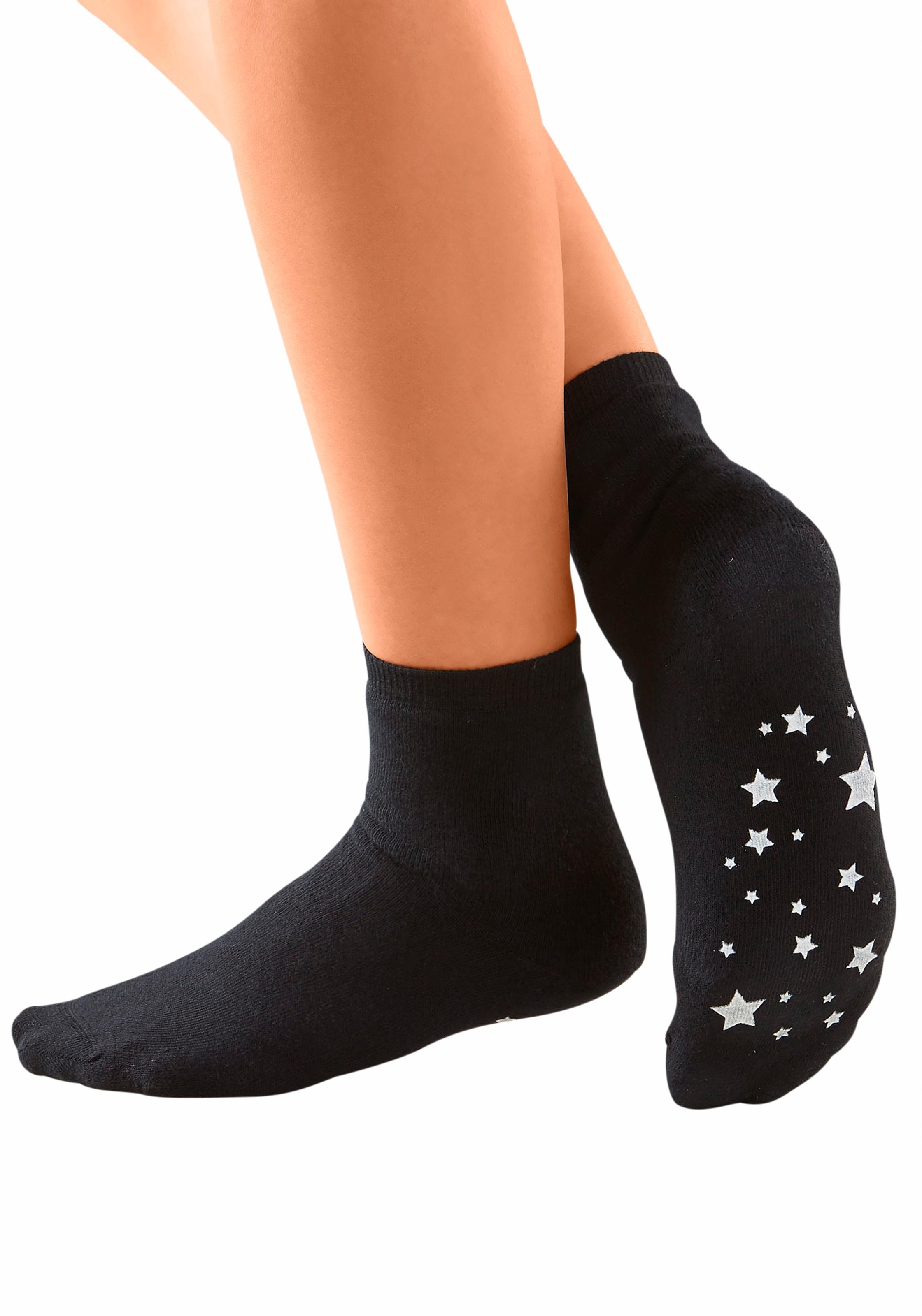 Lavana ABS-Socken Packung, 3 Stk. tlg. mit Antirutschsohle im Sterndesign günstig online kaufen