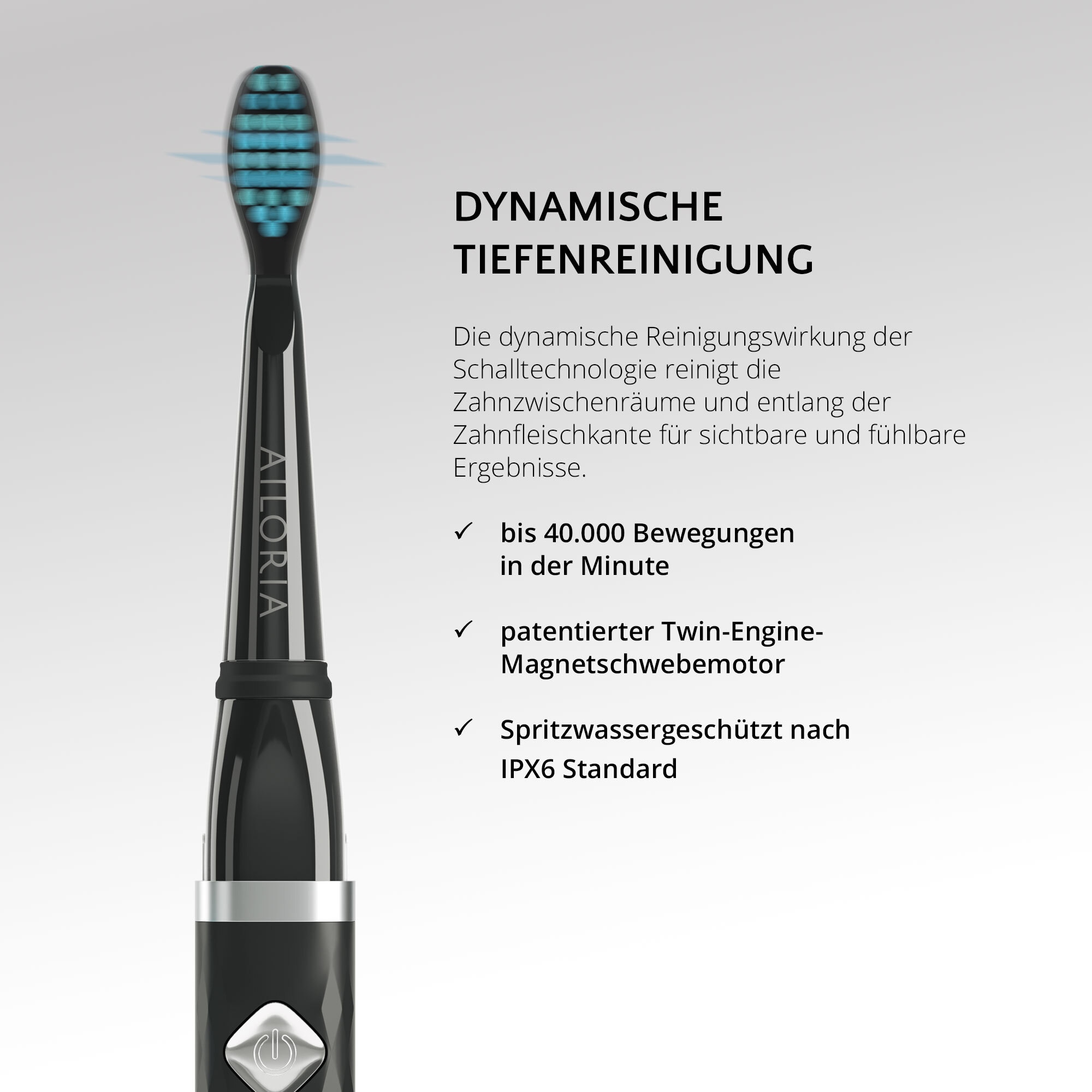 AILORIA Schallzahnbürste »USB-Schallzahnbürste FLASH TRAVEL«