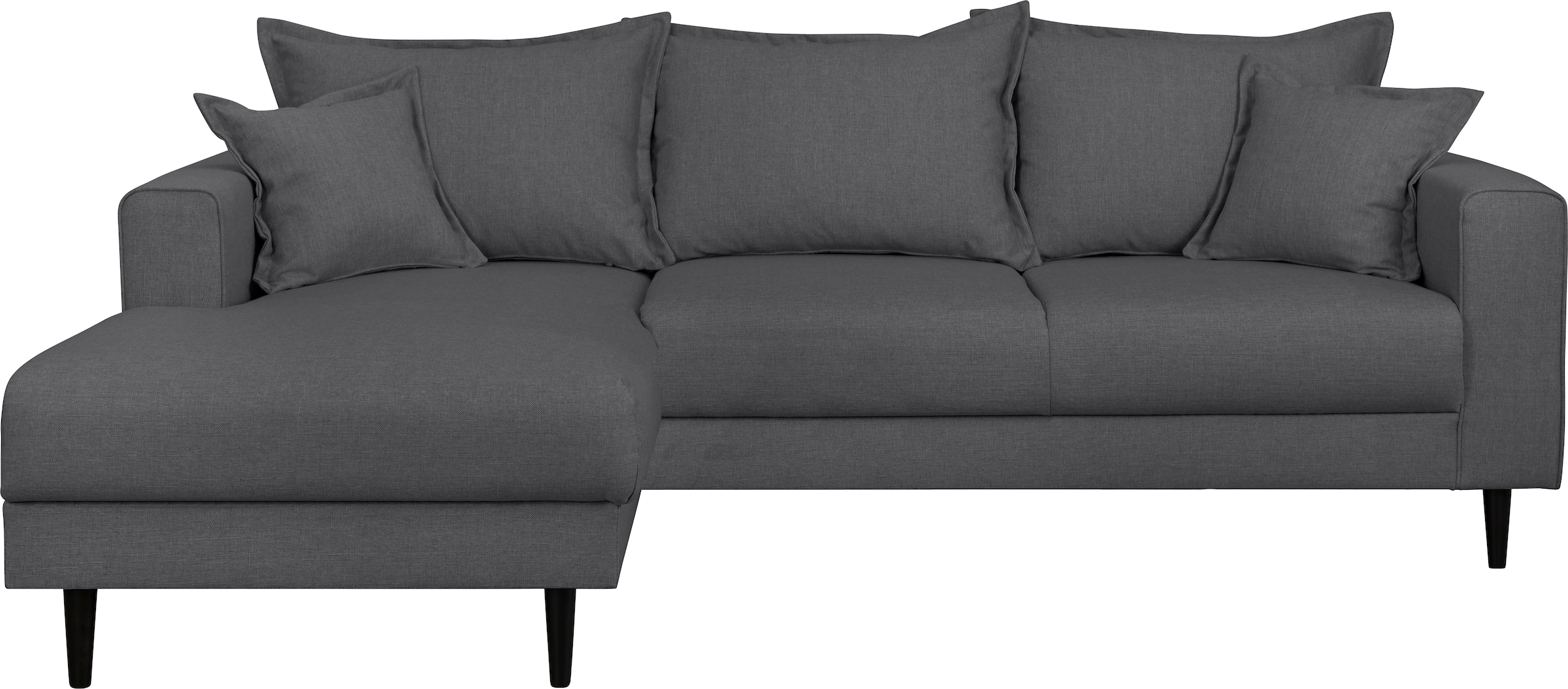 Home affaire Ecksofa »VEYRAS L-Form«, hoher Sitzkomfort, incl. 2 Zierkissen mit Keder, B/T/H: 230/150/76 cm