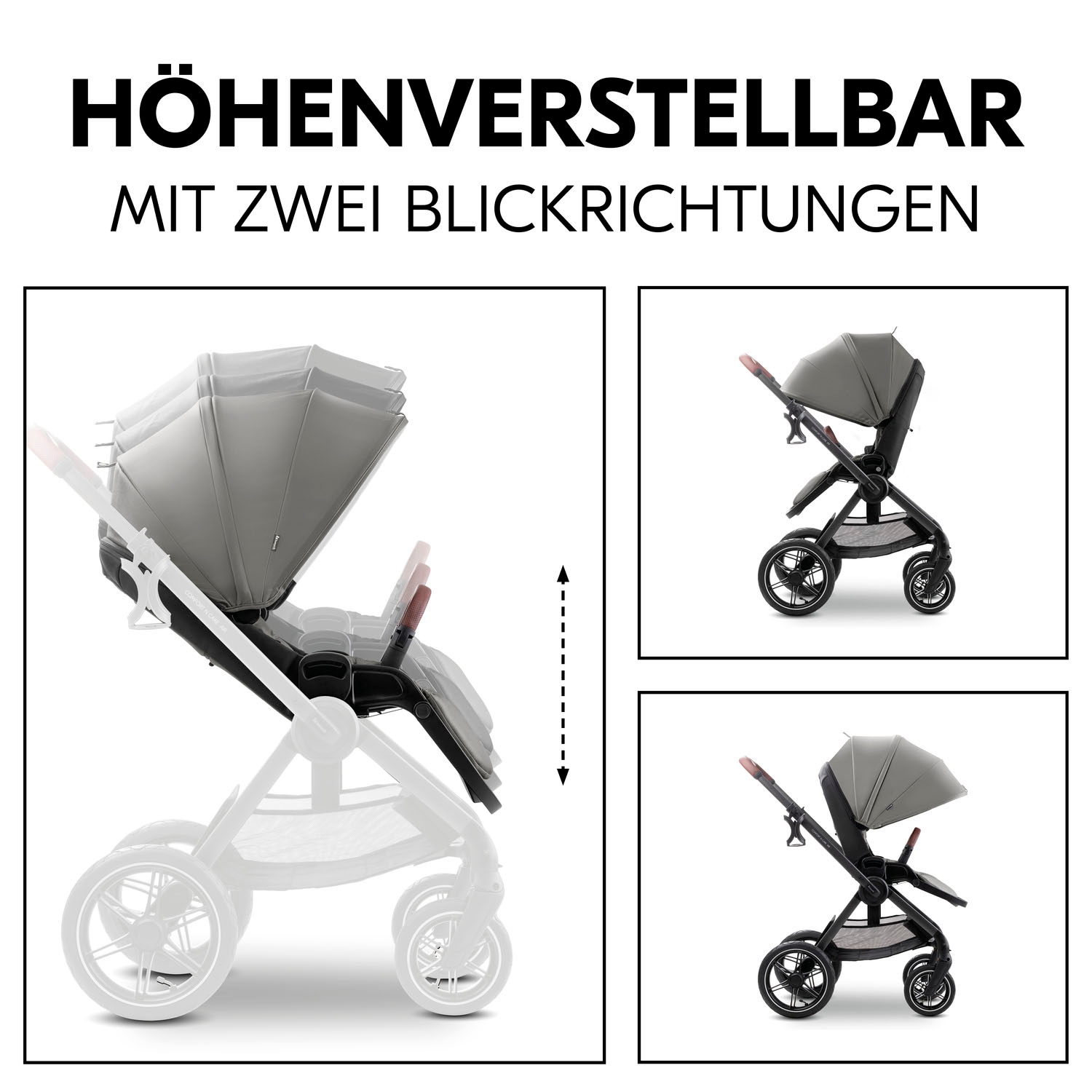 Hauck Kombi-Kinderwagen »Comfort N Care Air«, 22 kg, Belastbarkeit bis 22 kg