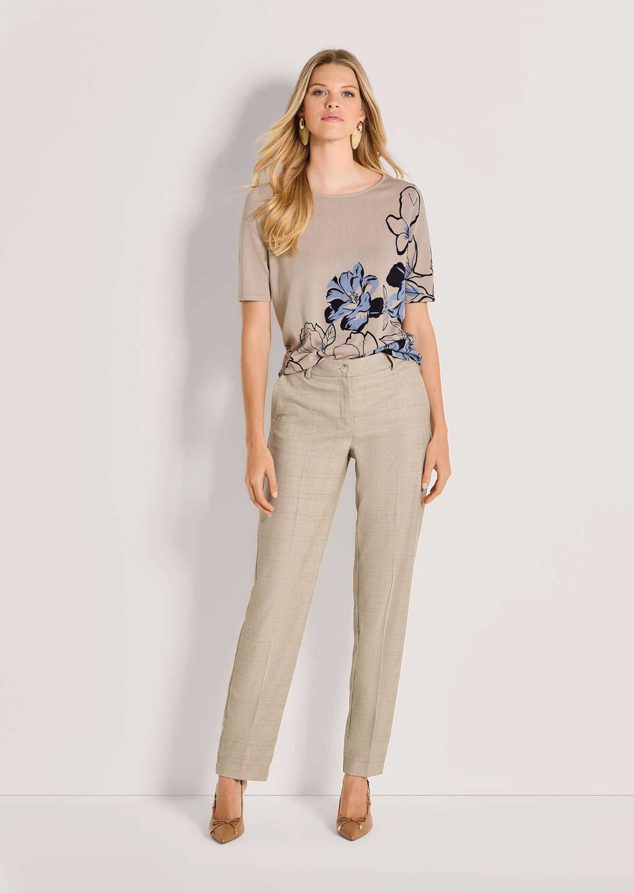 MADELEINE Stoffhose "Chinohose Glencheck-Hose mit Bügelfalten" günstig online kaufen