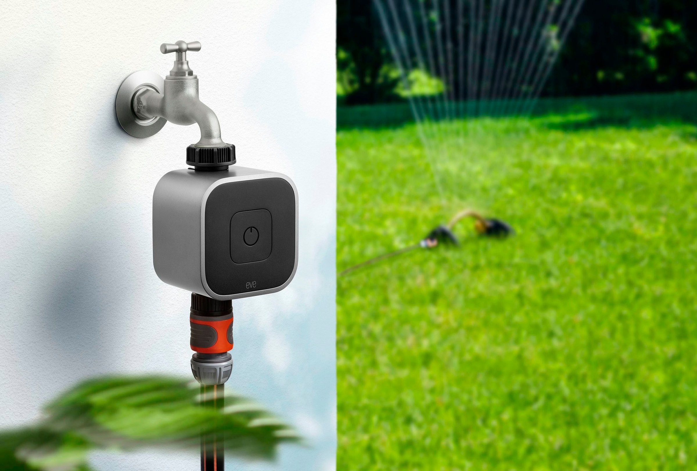 EVE Bewässerungscomputer »Aqua (HomeKit) + Schlauchverbinder 2-Wege-Verteiler«, (Packung)