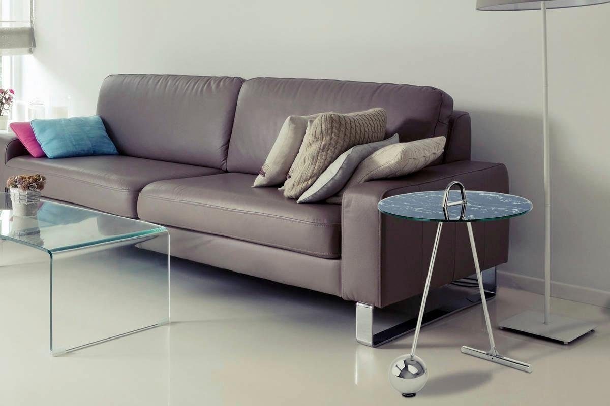Kayoom Beistelltisch »Pendulum 525, mit runder Tischplatte«, (1 St.), Marmoroptik, Gestell im Pendel-Design, praktisch tragbar
