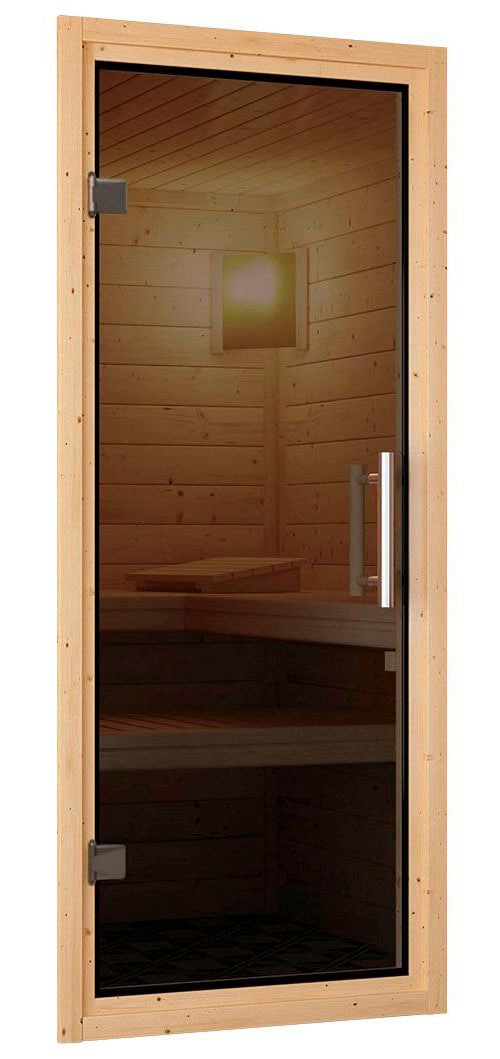 Karibu Sauna »Clara«, 9 KW-Ofen mit externer Steuerung