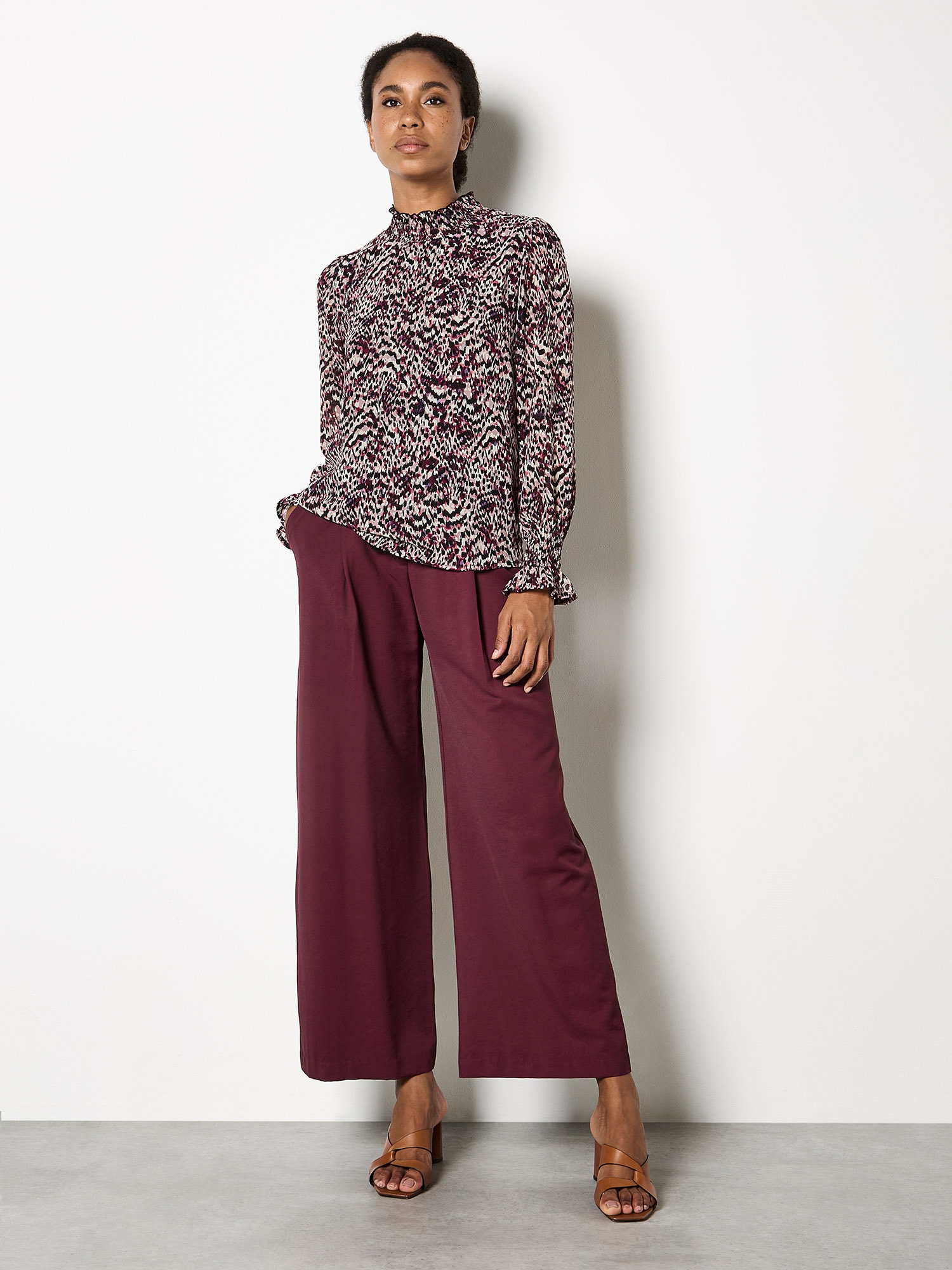 Apricot Klassische Bluse »Chiffonbluse« mit Animal-Print