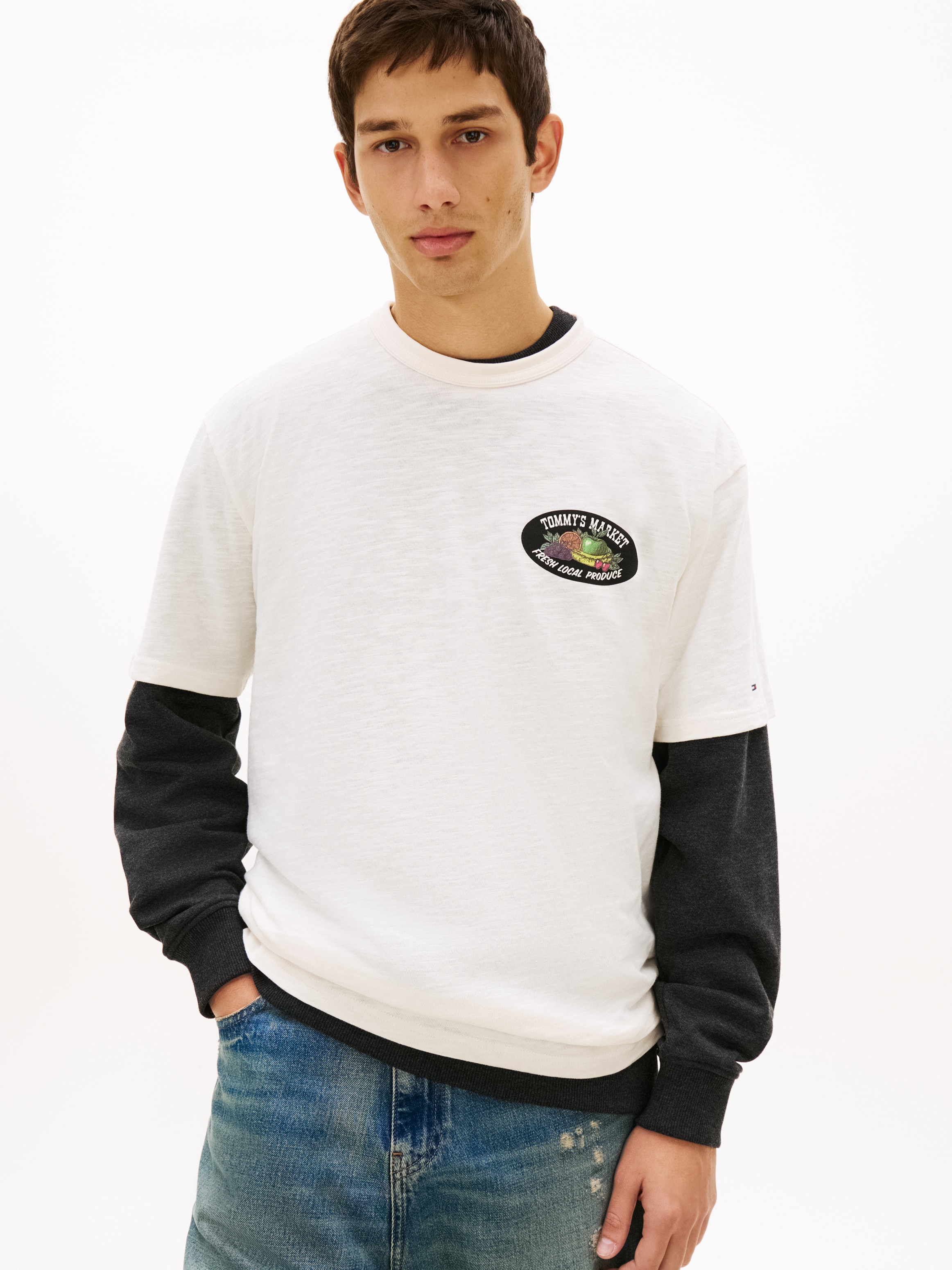 Tommy Jeans T-Shirt "NOVELTY" Relaxed fit mit Print günstig online kaufen