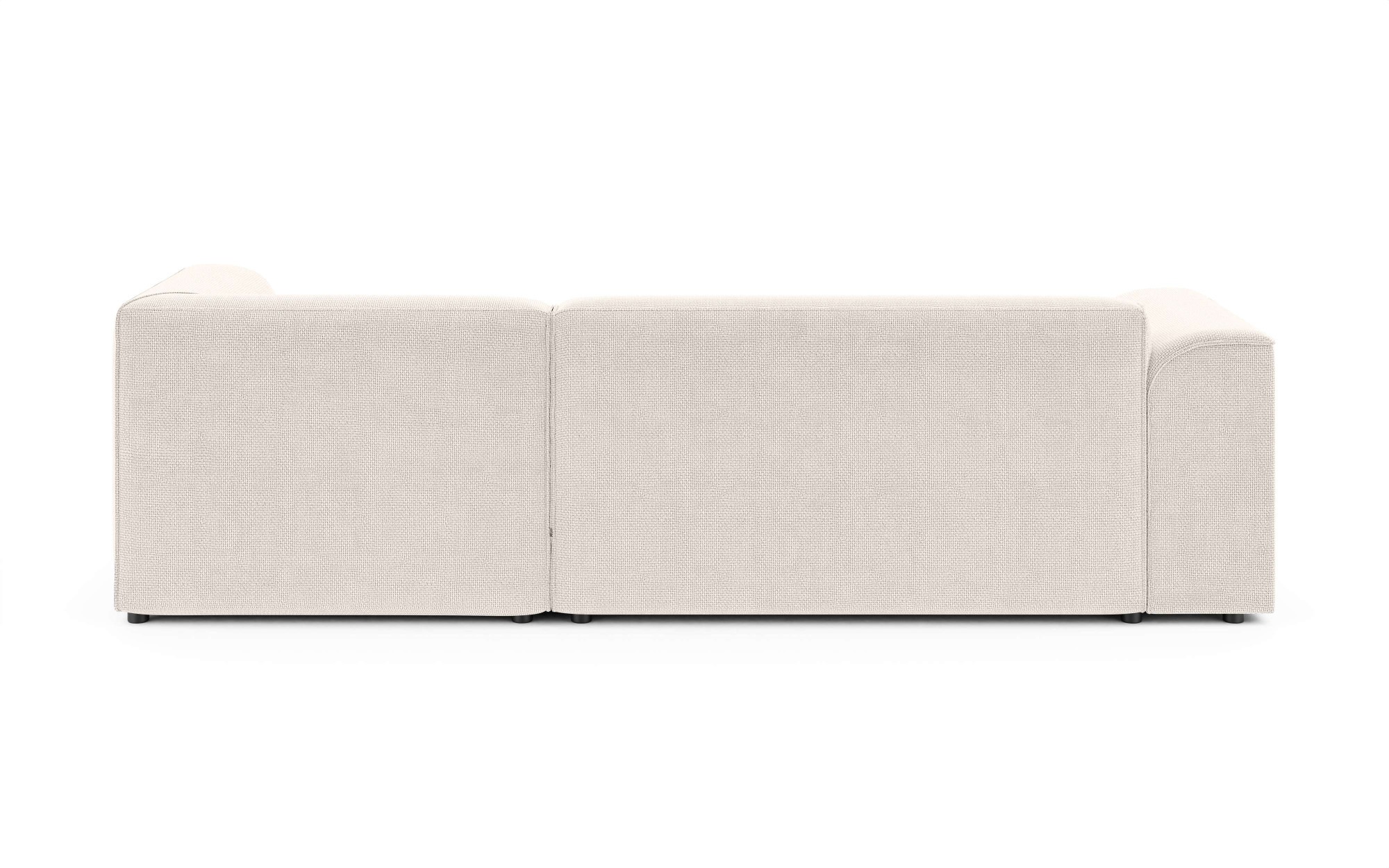 INOSIGN Ecksofa »MERID L-Form (257 cm), zeitlos & stilvolles Design,«, Aufwendig gepolstert, in Cord, Chenille und Struktur
