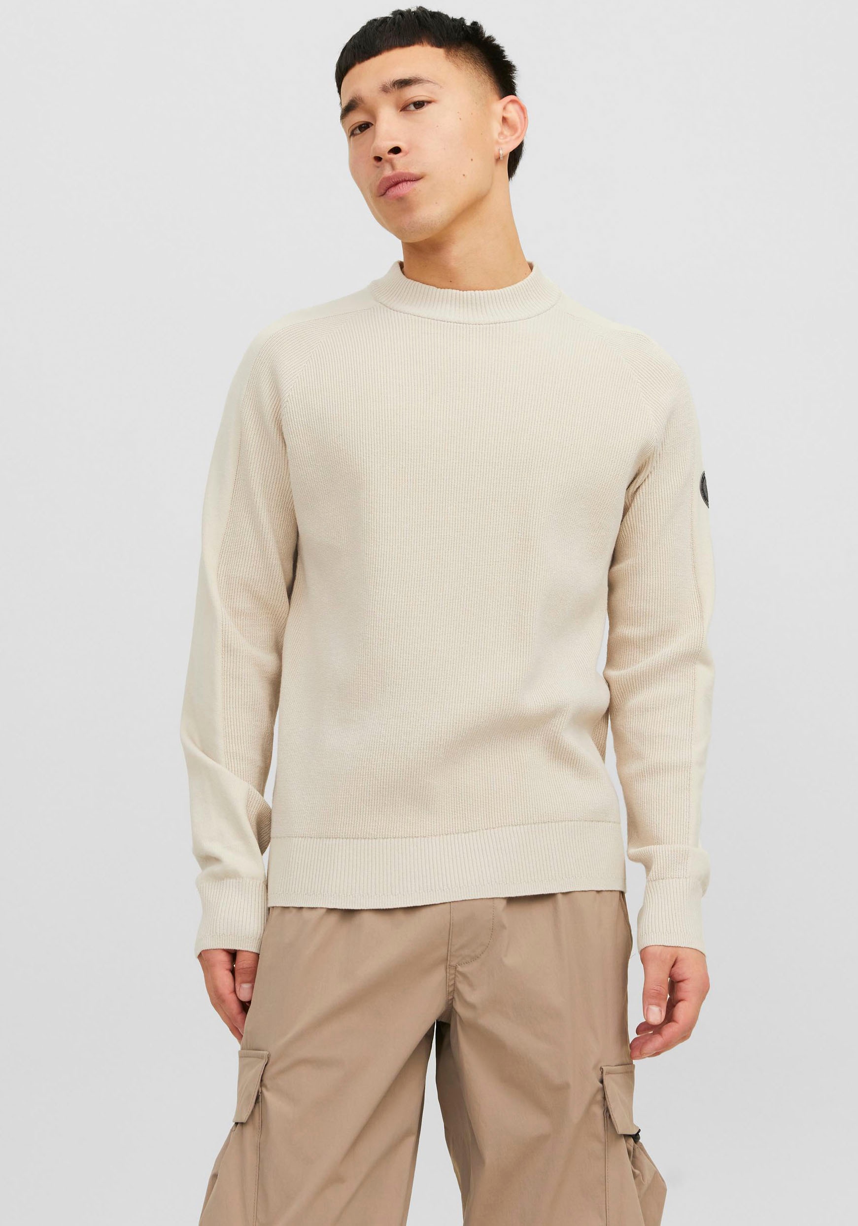 Jack & Jones Stehkragenpullover "JCOFILO KNIT MOCK NECK SN"