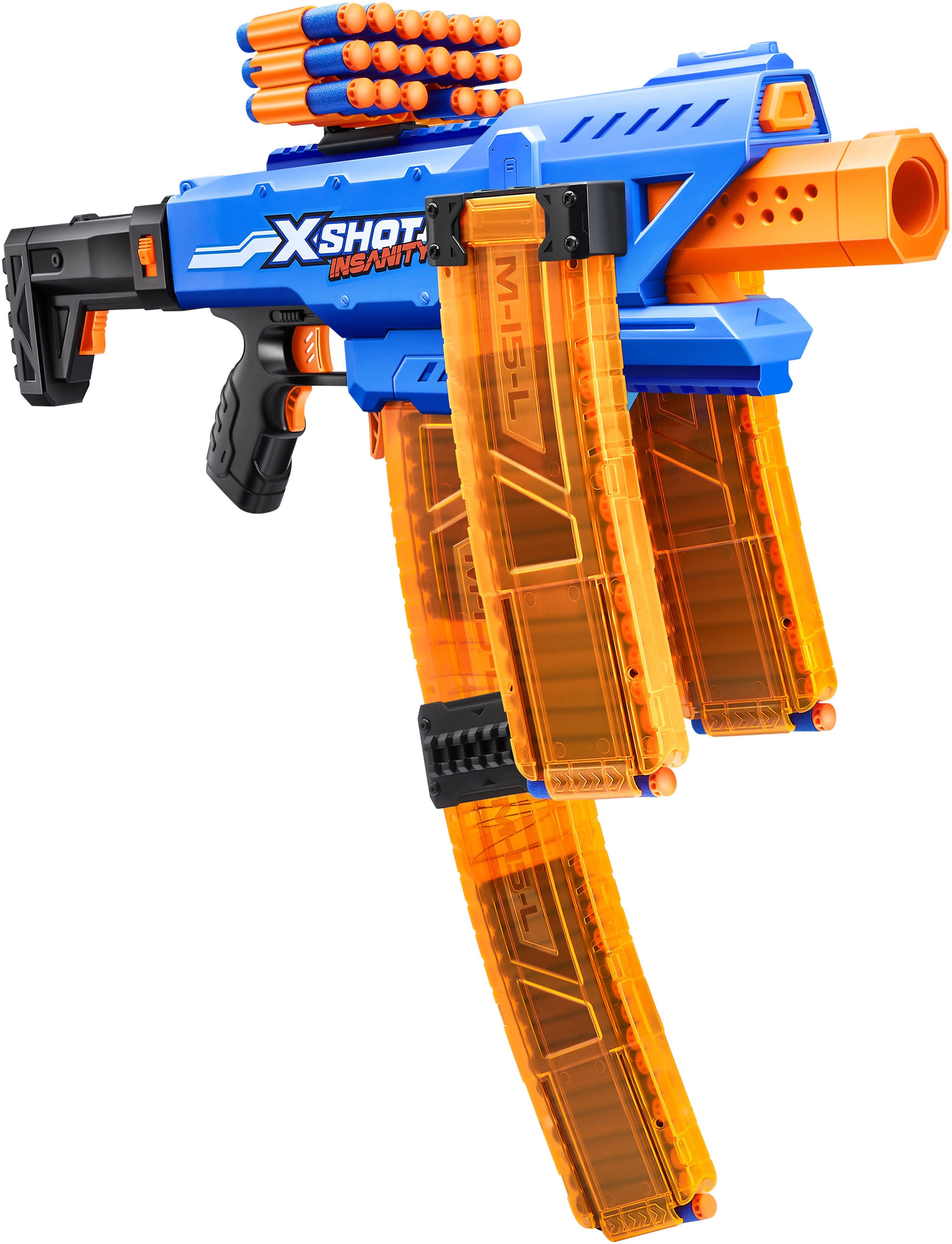 ZURU Blaster »X-Shot, Motorized Clip Mania Insanity«