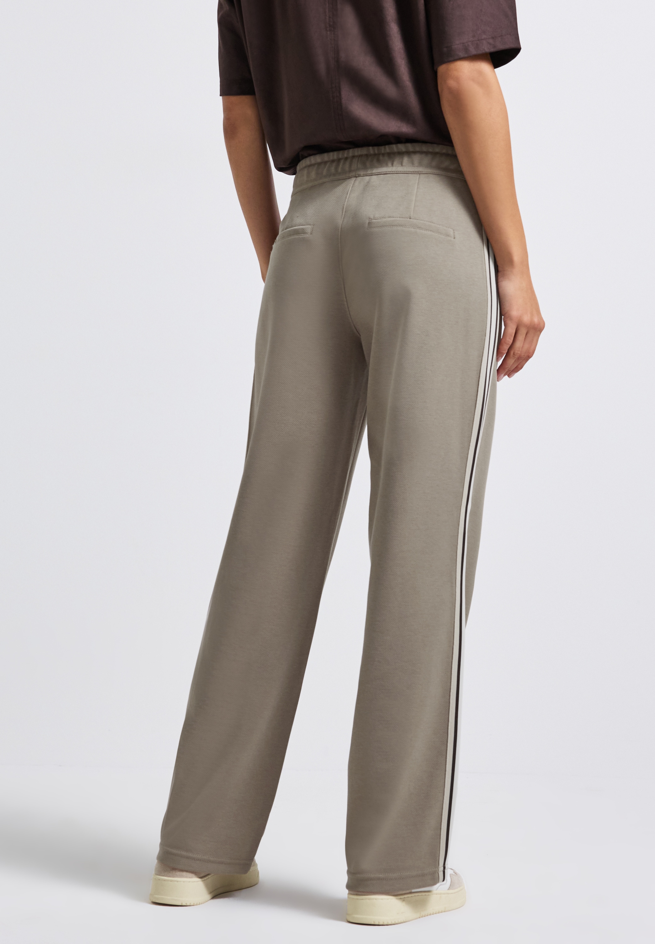 STREET ONE Stoffhose, softer Materialmix