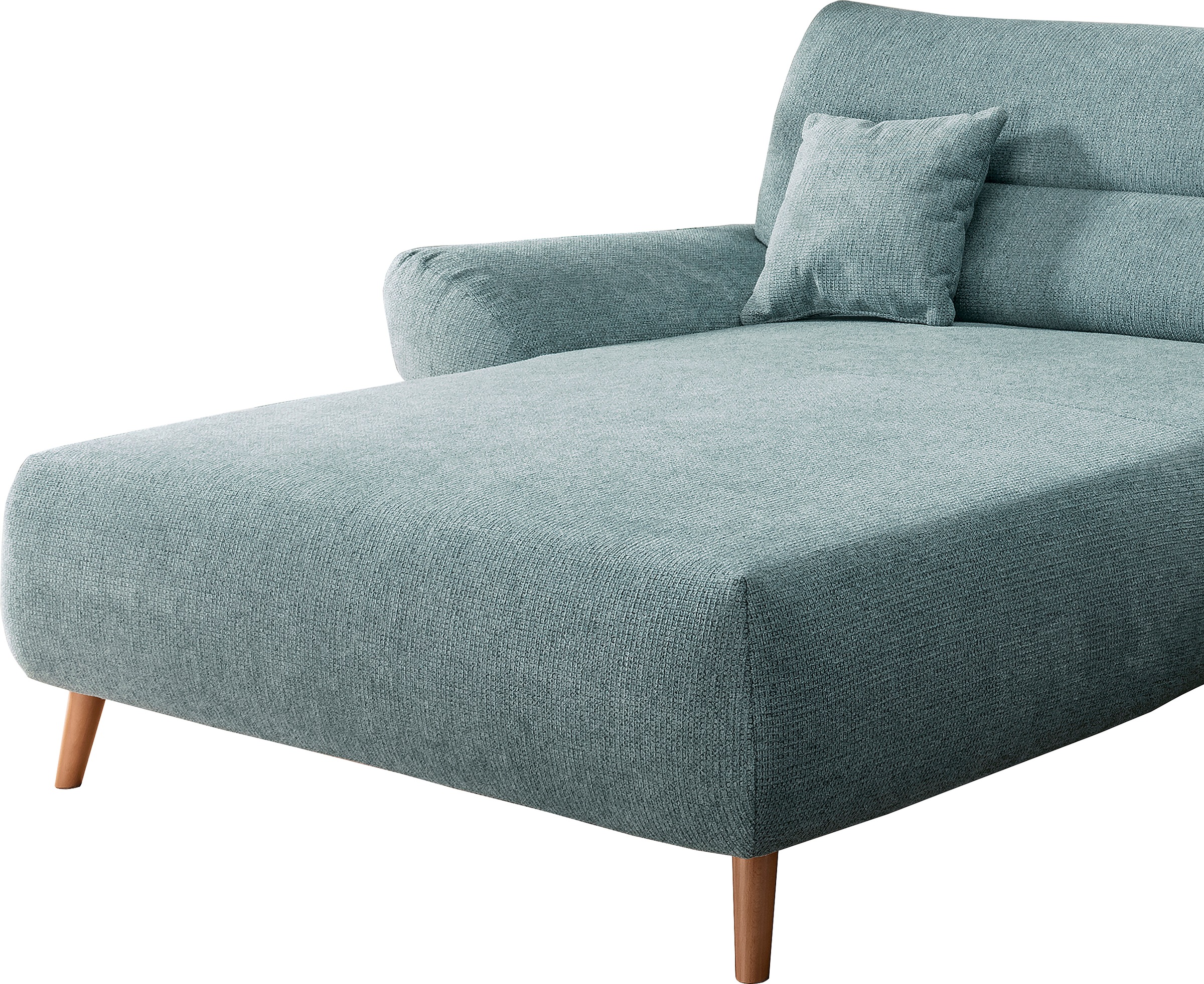 Thumbnail - Home affaire Ecksofa "Drago, elegant und zeitlos, komfortabel, Holzfuß, L-Form" frei im Raum stellbar, inkl. 2 Zierkisse...