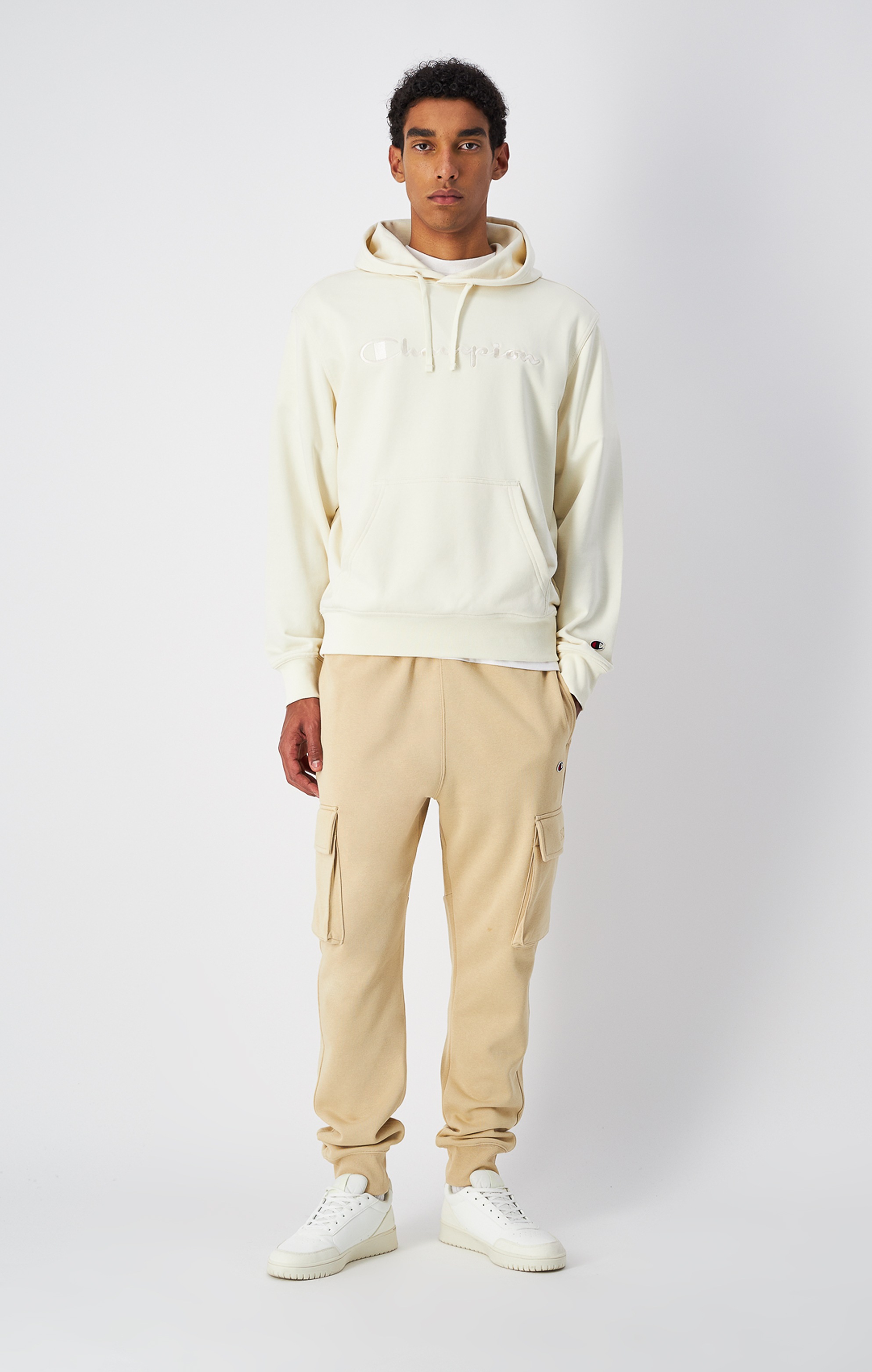 Thumbnail - Champion Kapuzensweatshirt "ICONS TONAL Terry Hoodie with Big Logo", für sportliche Aktivitäten, sportlicher Stil, mit K...