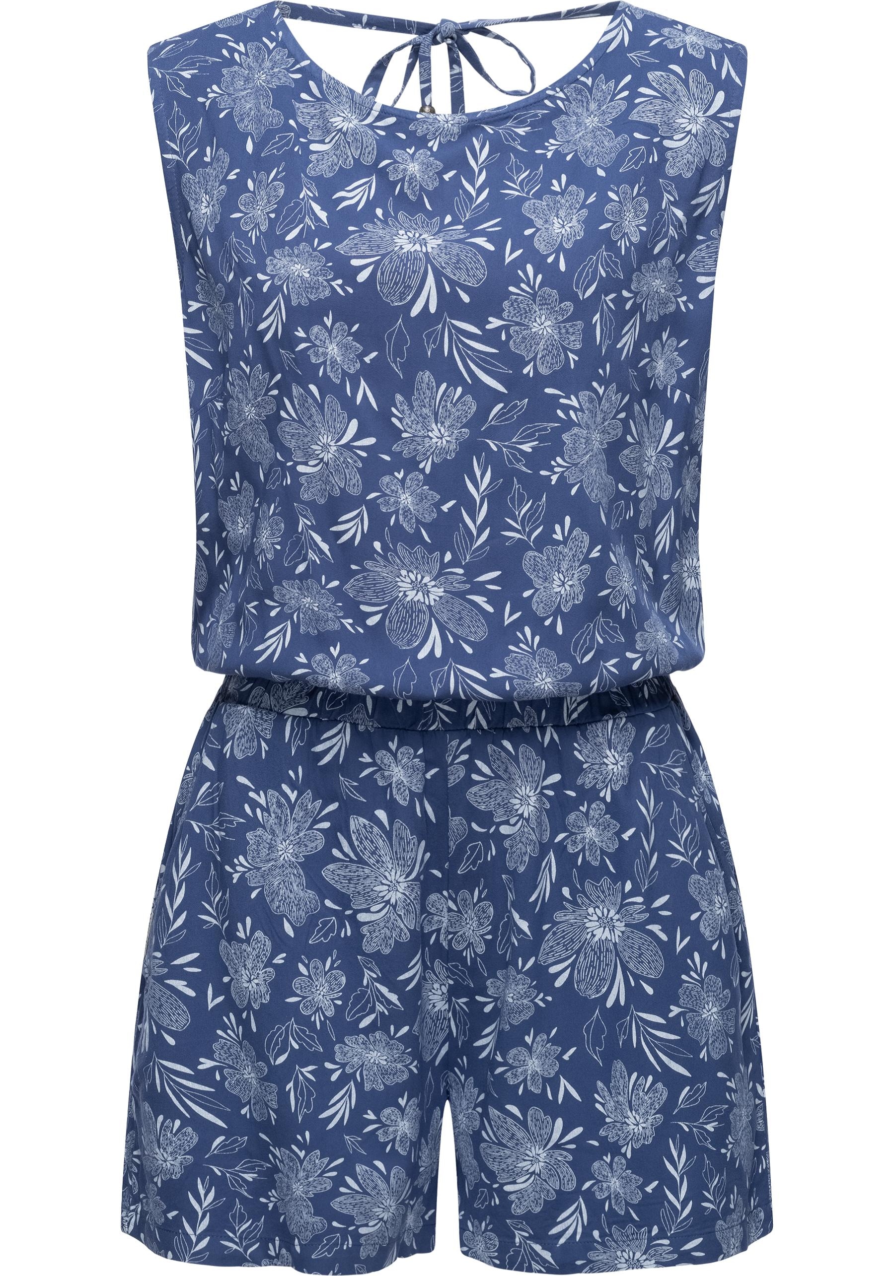 Jumpsuit »Zella«, schicker, kurzer Damen Overall mit floralem Print