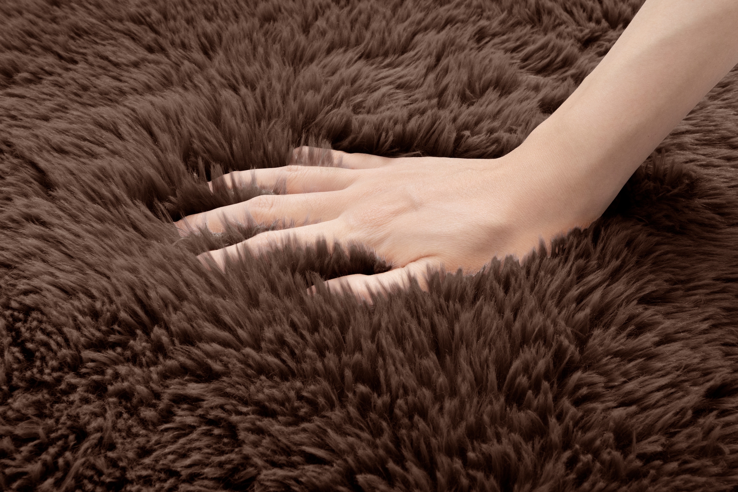 OTTO home Hochflor-Teppich »Silky, besonders weich und kuschelig, sehr dichte Qualität« rechteckig 33 mm Höhe rutschhemmend beschichtet, waschbar, uni, Wohnzimmer, Schlafzimmer