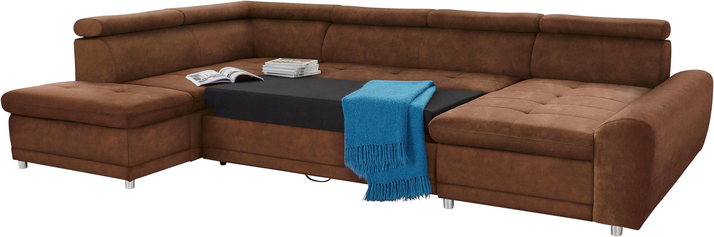 sit&more Wohnlandschaft »Riva U-Form«, wahlweise mit Bettfunktion