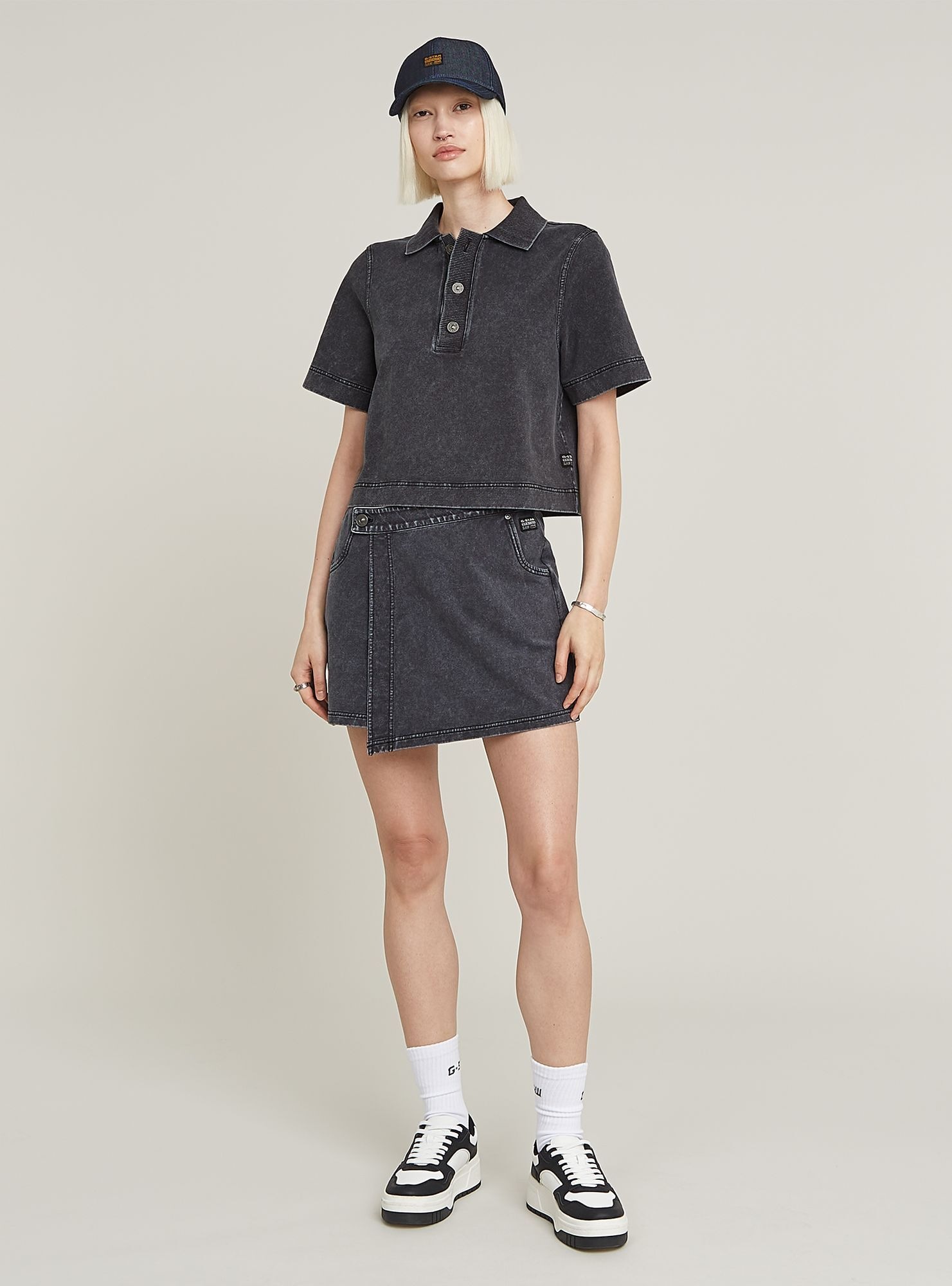 G-STAR Polokragenpullover "Overdyed Polo Sweater" günstig online kaufen