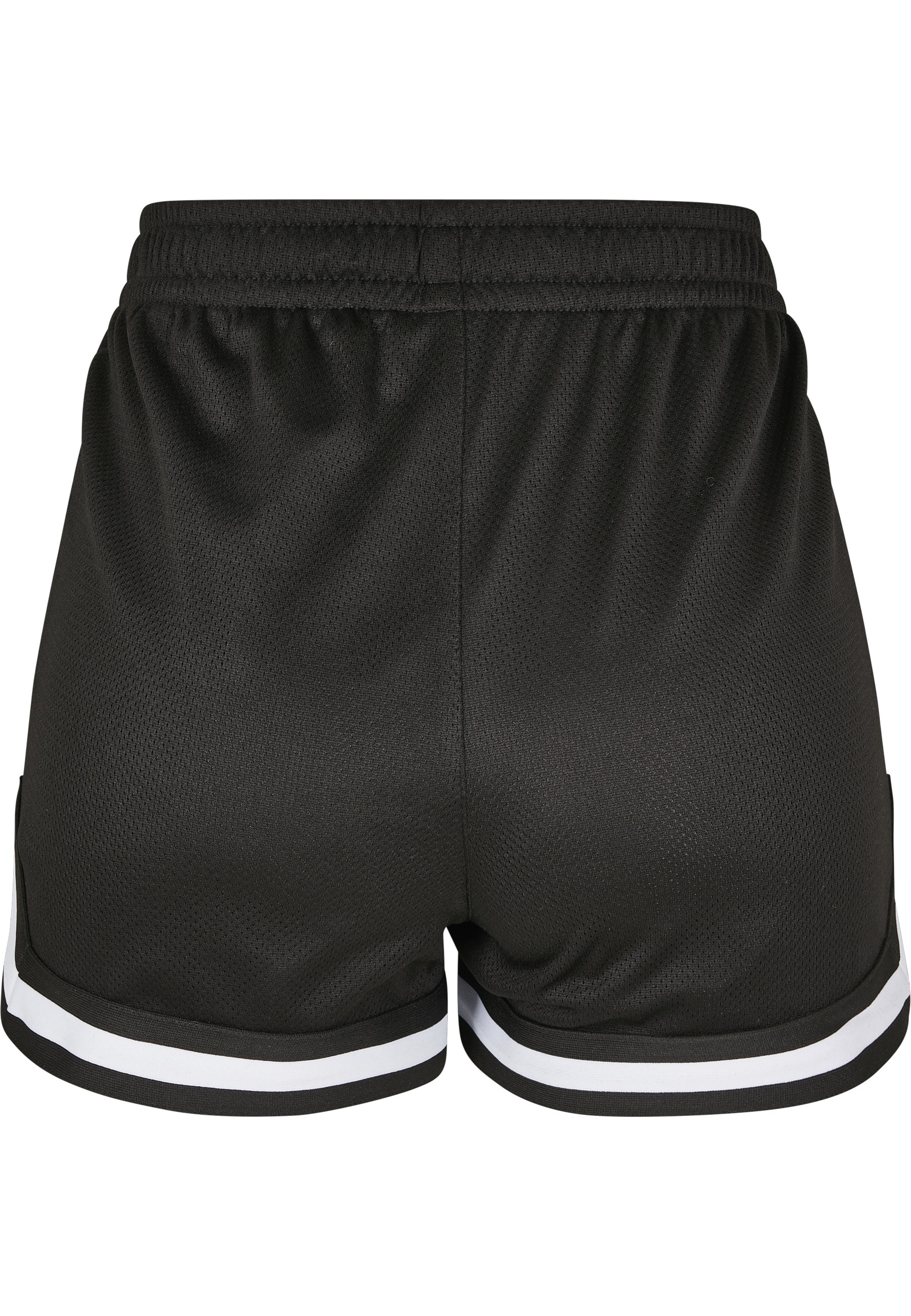 URBAN CLASSICS Stoffhose "Urban Classics Damen Ladies Stripes Mesh Hot Pant günstig online kaufen