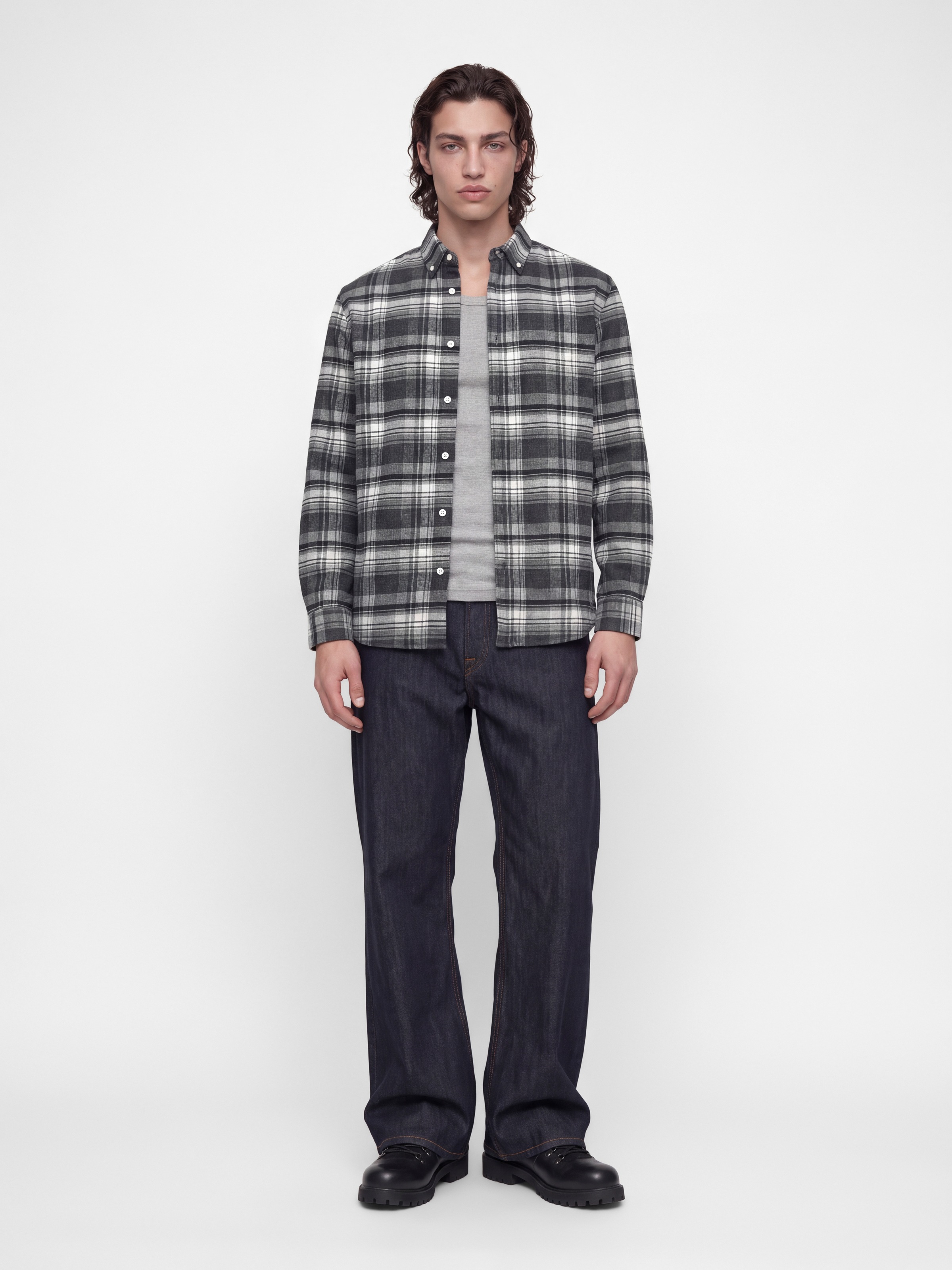 Jack & Jones Langarmhemd »JPRBLUSTANLEY FLANNEL L/S SHIRT BF« Baumwolle, regular fit