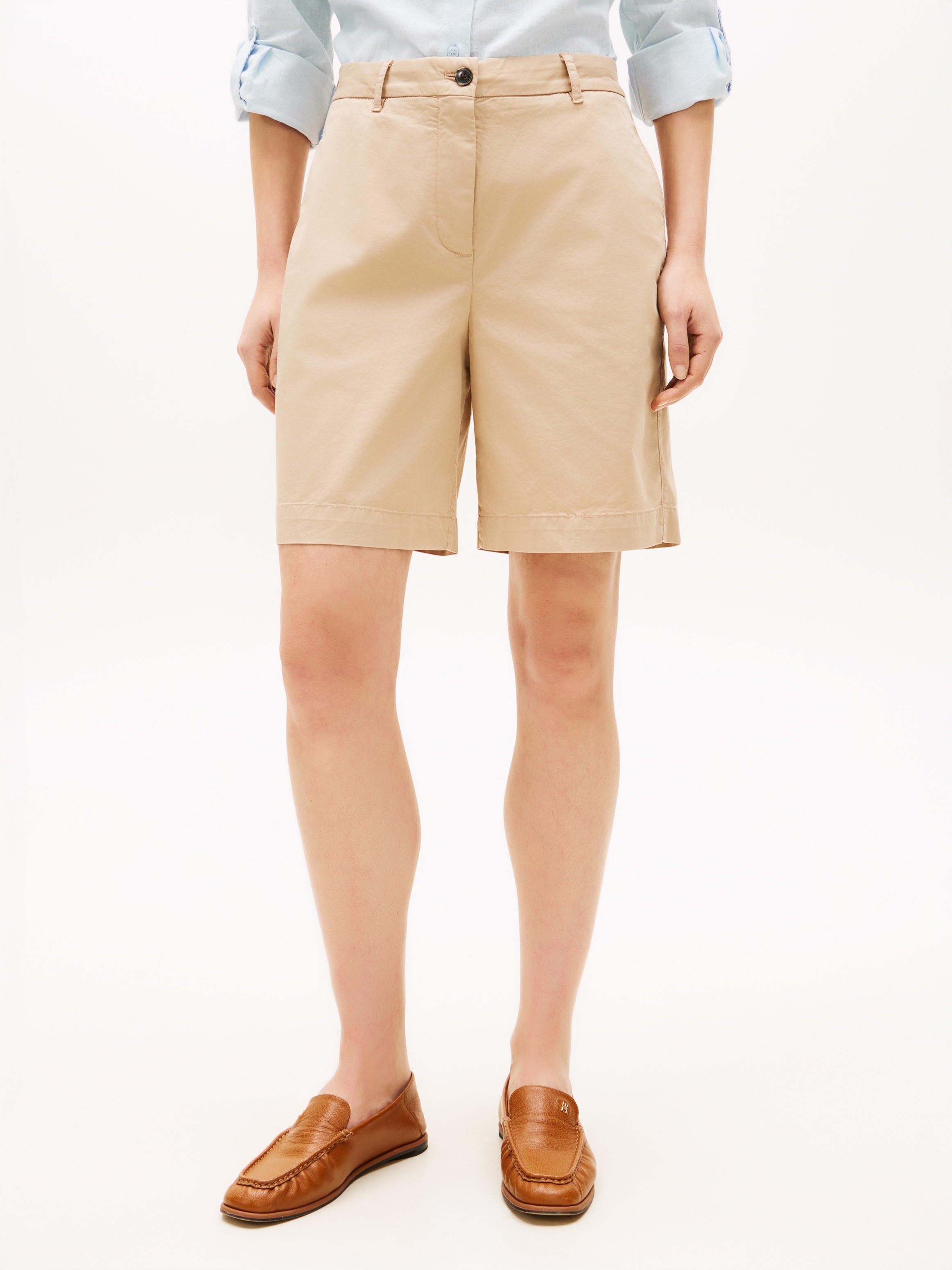 Tommy Hilfiger Chinoshorts "CO GMD BLEND CHINO SHORT" mit geknöpften Gesäßt günstig online kaufen
