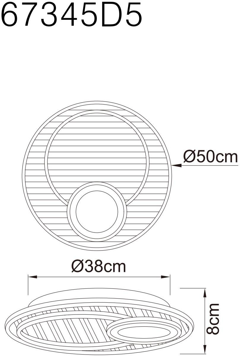 GLOBO LIGHTING LED Deckenleuchte »WOODY« LED-Modul 1 Stk. Warmweiß Deckenlampe, Wohnzimmer, Schlafzimmer, Design Lampe