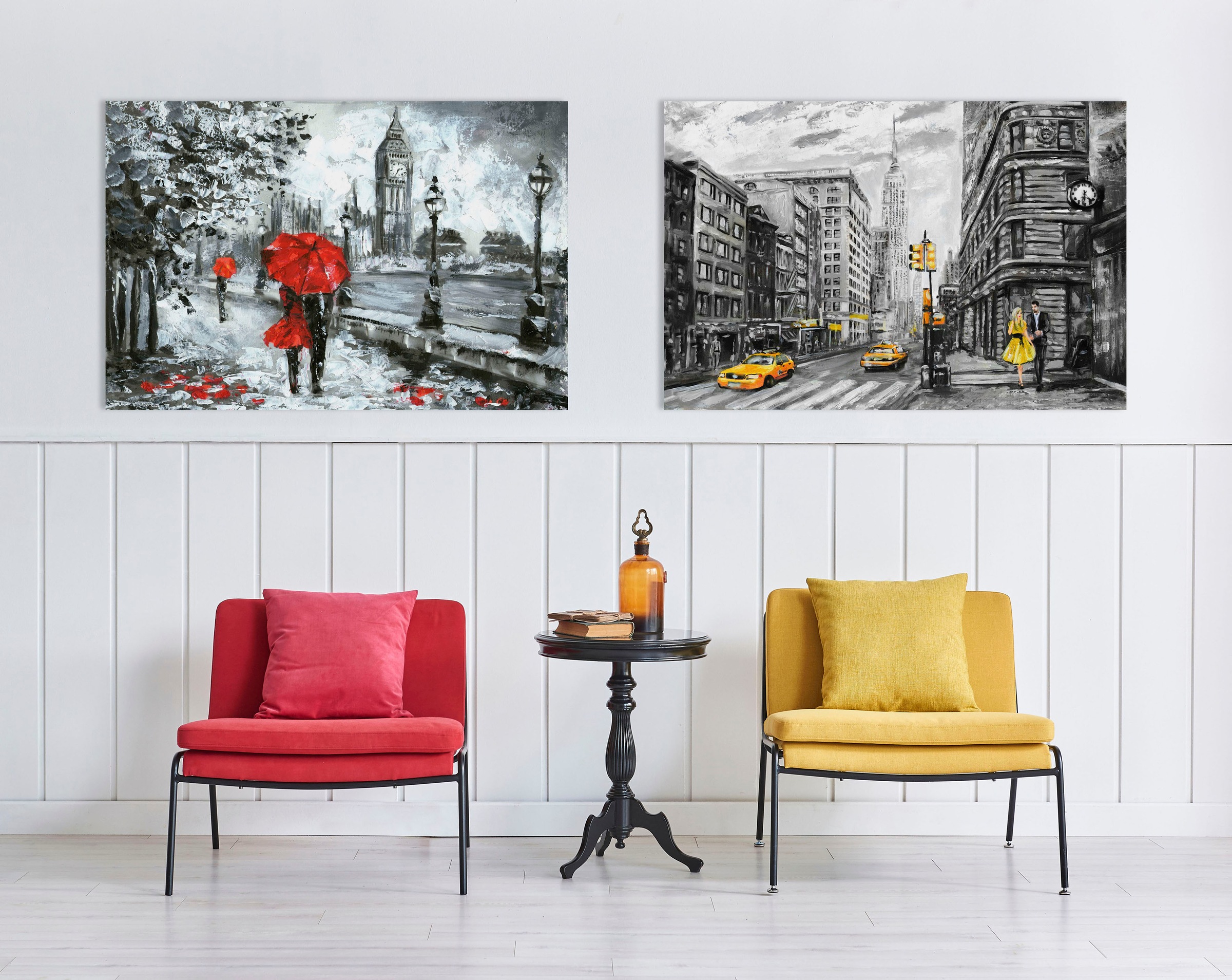 queence Leinwandbild "London" Brücken  Großbritannien  Kunst  London  Moder günstig online kaufen