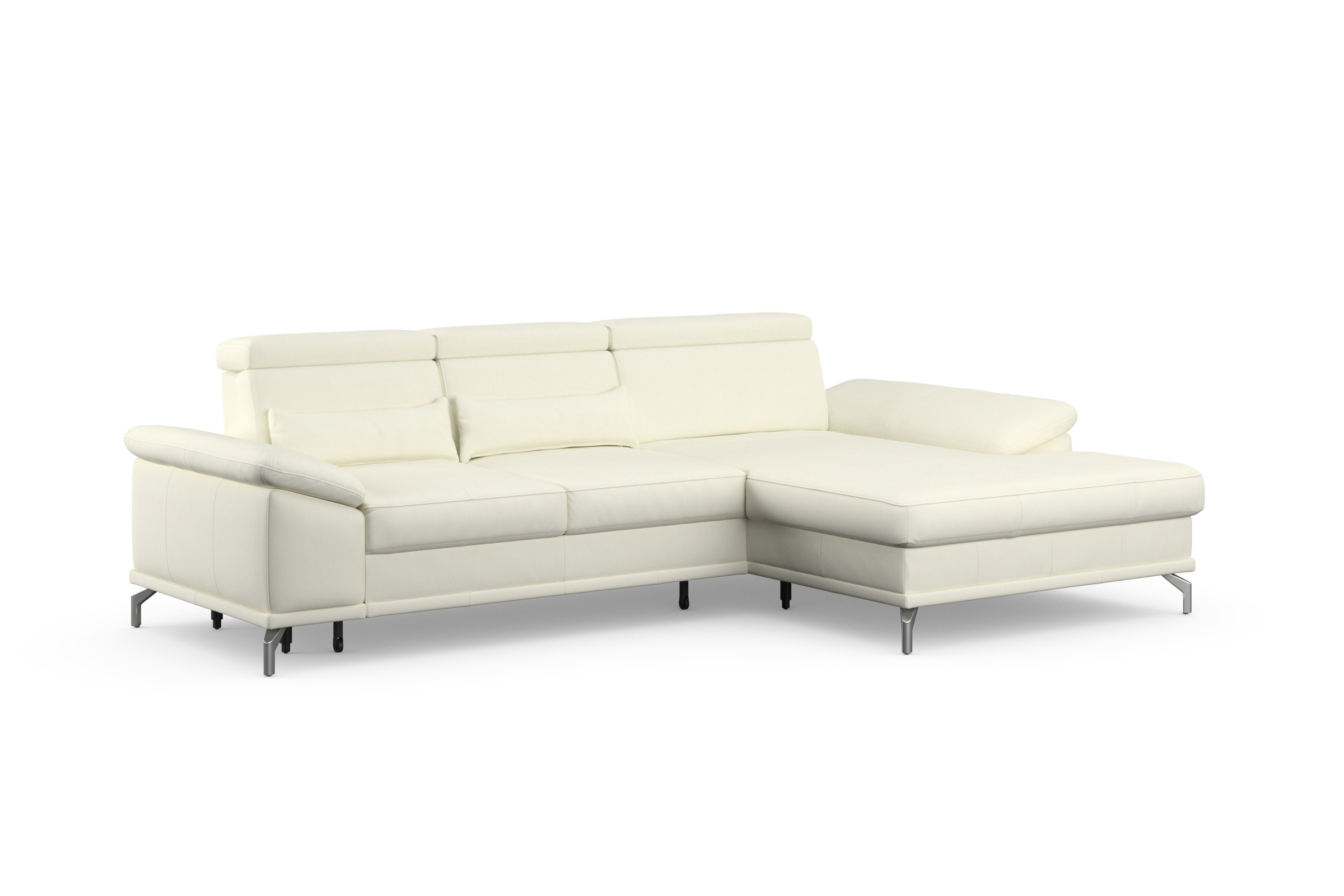 SIT & MORE Cabrio L-Form Corner Sofa Antique White 6