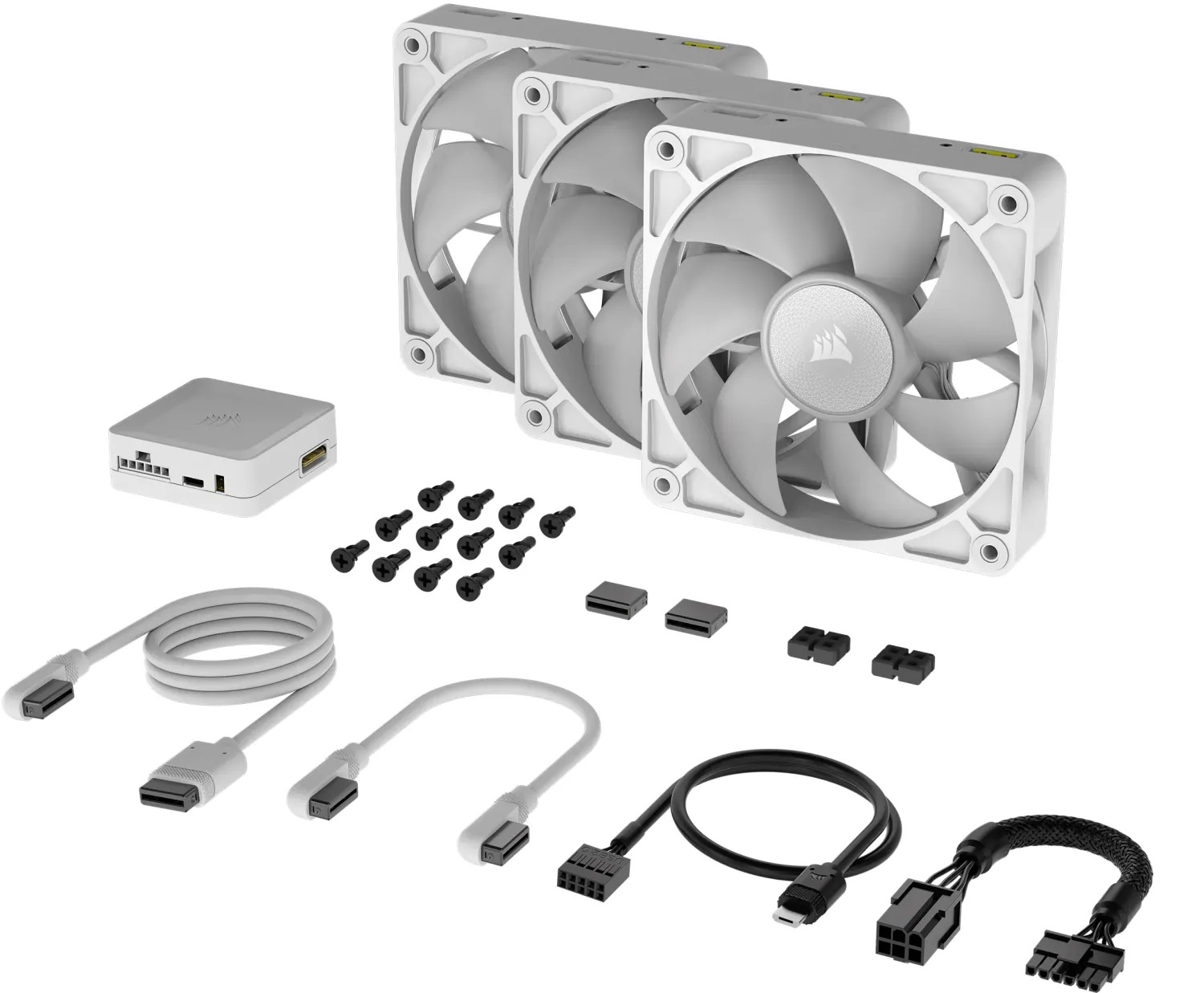 Corsair CPU Kühler »iCUE LINK RX120 RGB 120-mm-PWM-Lüfter-Dreier-Starter-Kit«